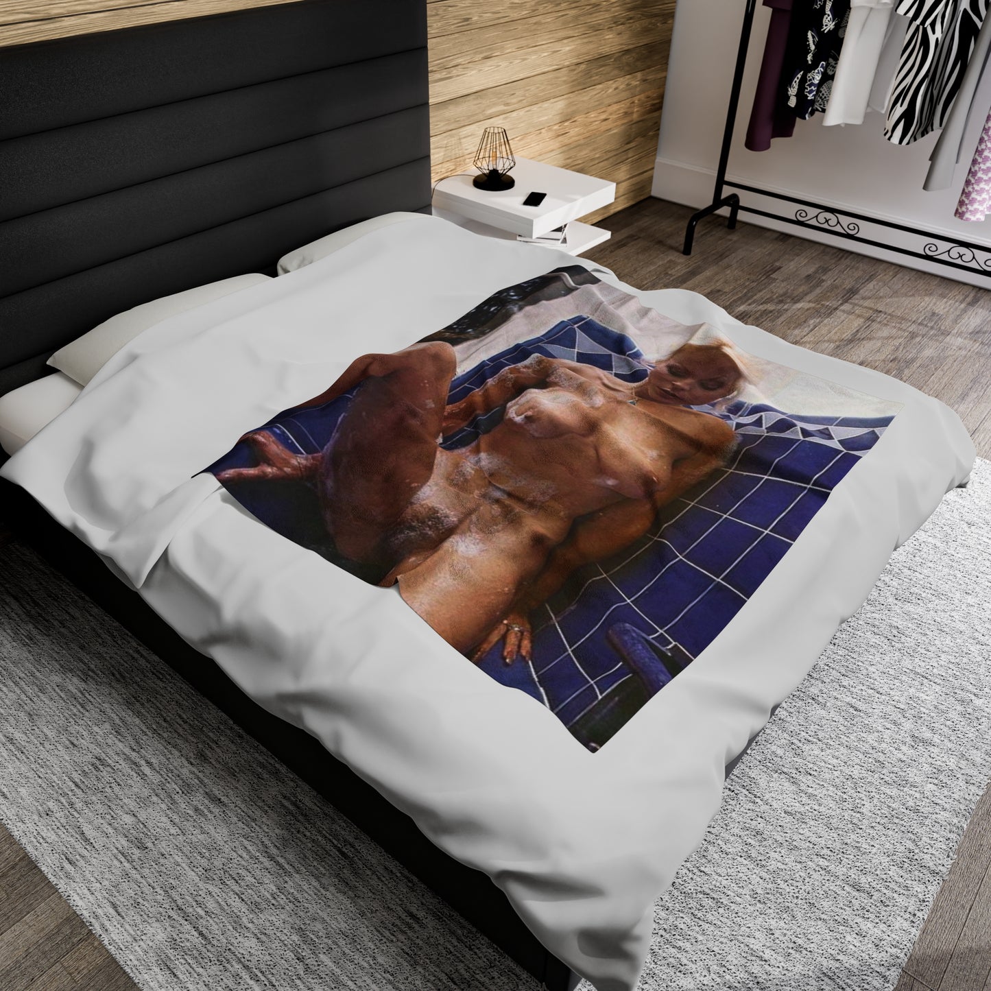 Velveteen Plush Blanket Porn Star Seka Nude