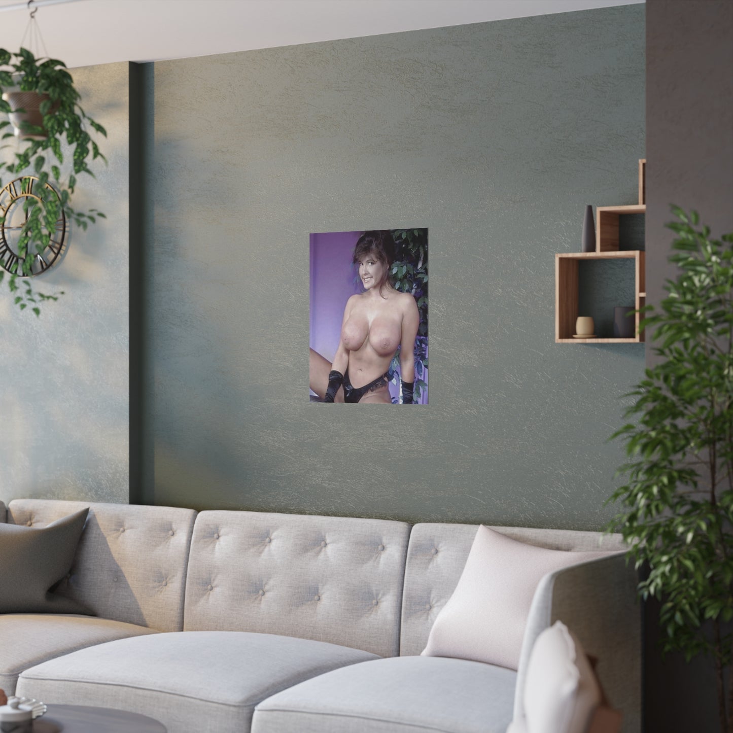 Satin Posters (210gsm) Retro Pornstar Holly Body Nude