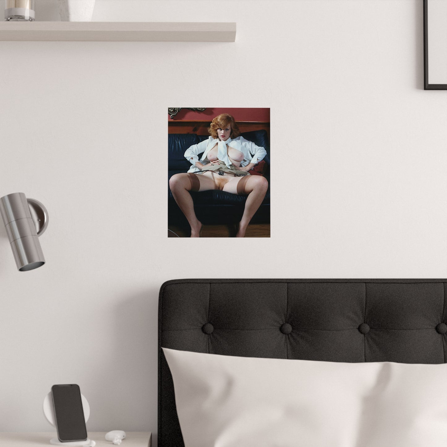 Satin Posters (210gsm) Retro Pornstar Lisa De Leeuw Nude