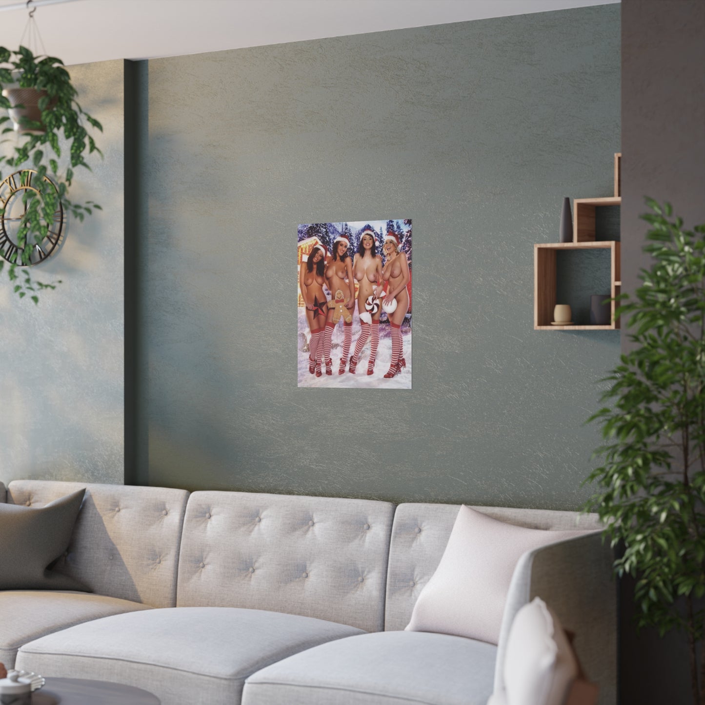 Satin Posters (210gsm) Christmas Pornstars Nude
