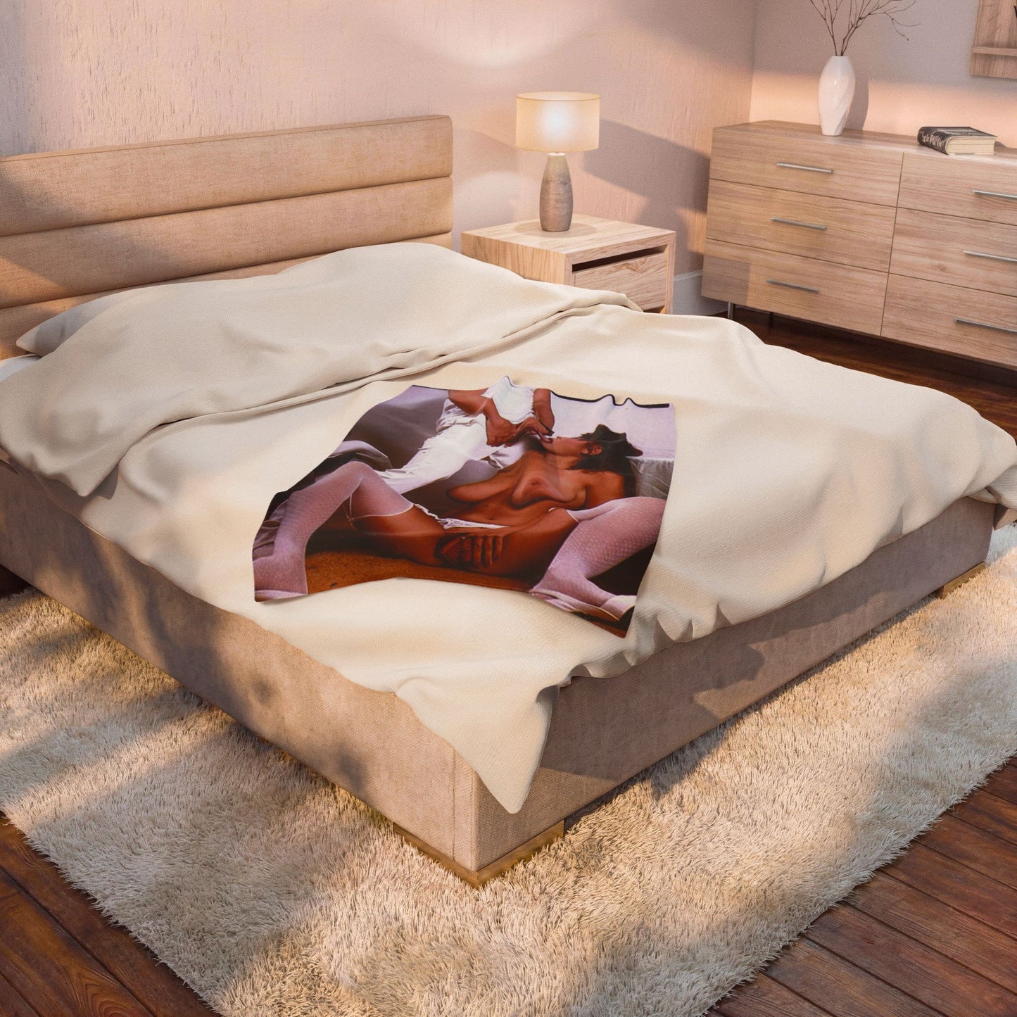 Velveteen Plush Blanket Christy Canyon Nude