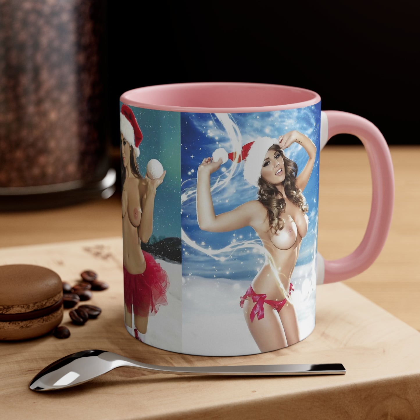 Accent Coffee Mug, 11oz Nude Christmas Pornstars