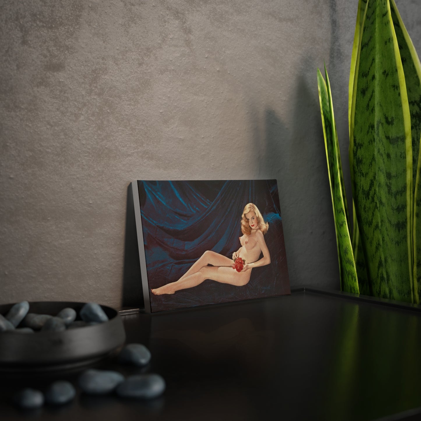 Canvas Photo Tile Playboy Playmate April 1954 Marilyn Waltz