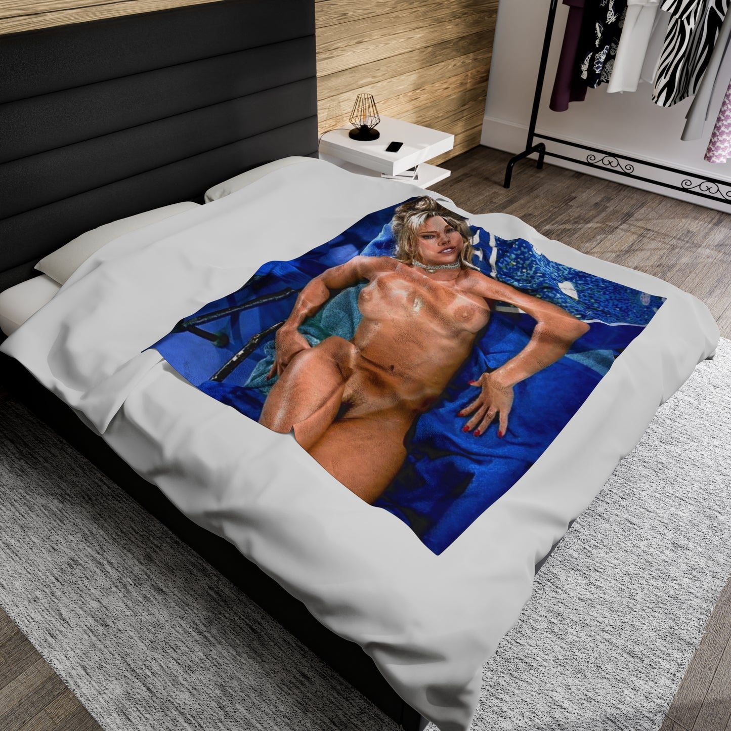 Velveteen Plush Blanket Pornstar Racquel Darrian Nude