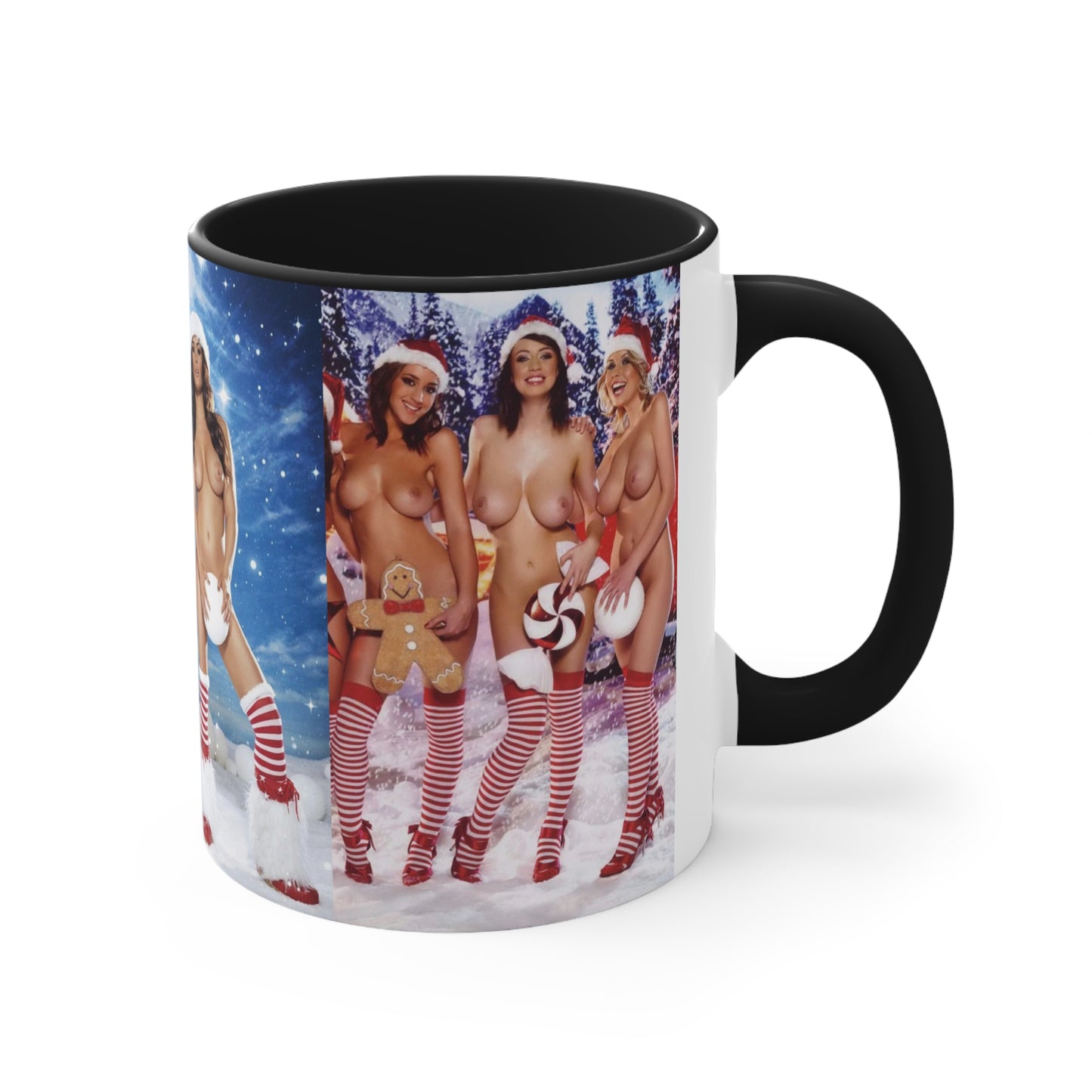 Accent Coffee Mug, 11oz Nude Christmas Pornstars