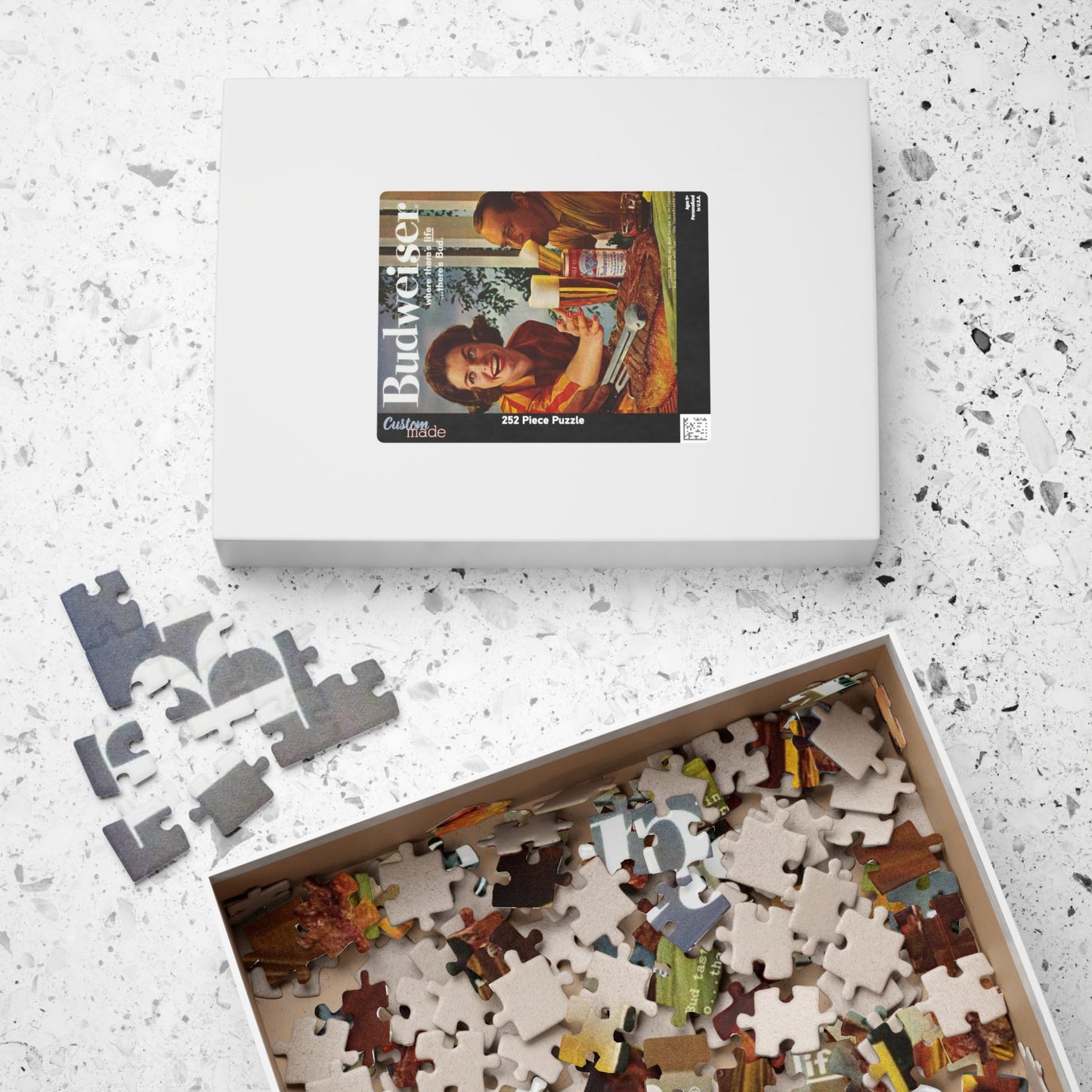 Puzzle (110, 252, 520, 1014-piece) Retro Beer Advertisement Budweiser