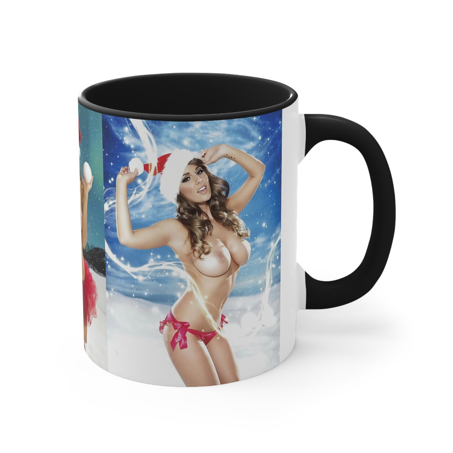 Accent Coffee Mug, 11oz Nude Christmas Pornstars