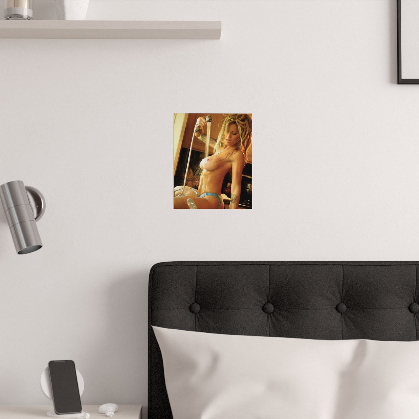 Satin Posters (210gsm) Retro Adult Star Janine Lindenmulder Nude