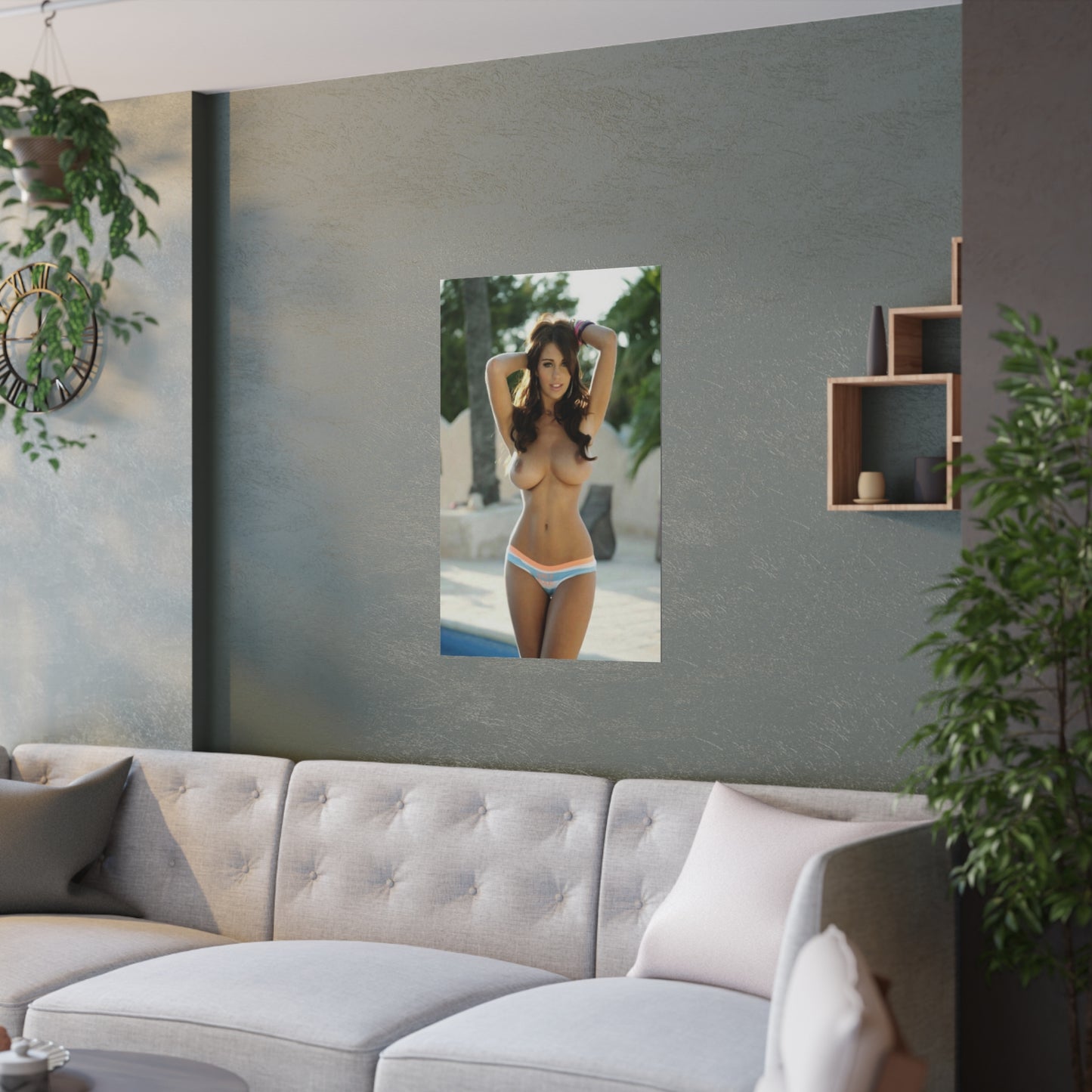 Satin Posters (210gsm) Sexy Natural Nude