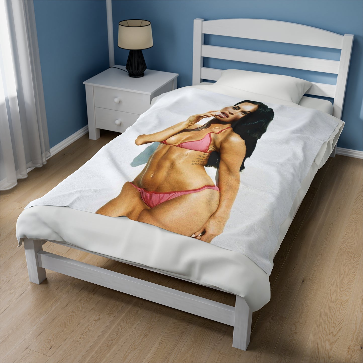 Velveteen Plush Blanket Megan Fox