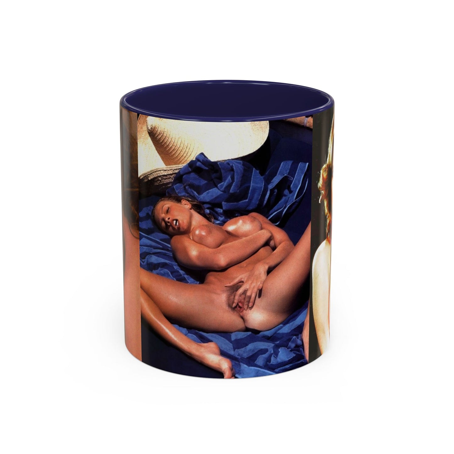 Accent Coffee Mug (11, 15oz) Retro Pornstar Traci Lords Nude