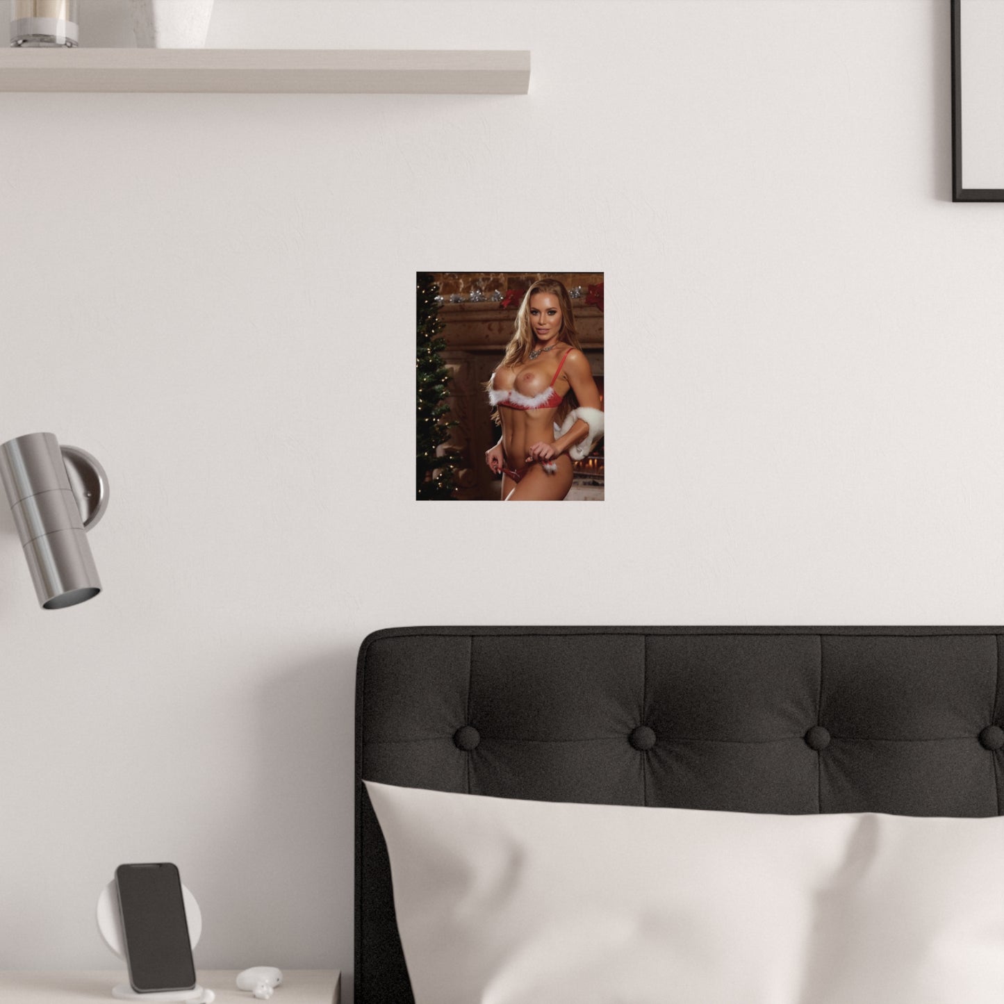 Satin Posters (210gsm) Pornstar Nicole Aniston Nude Christmas