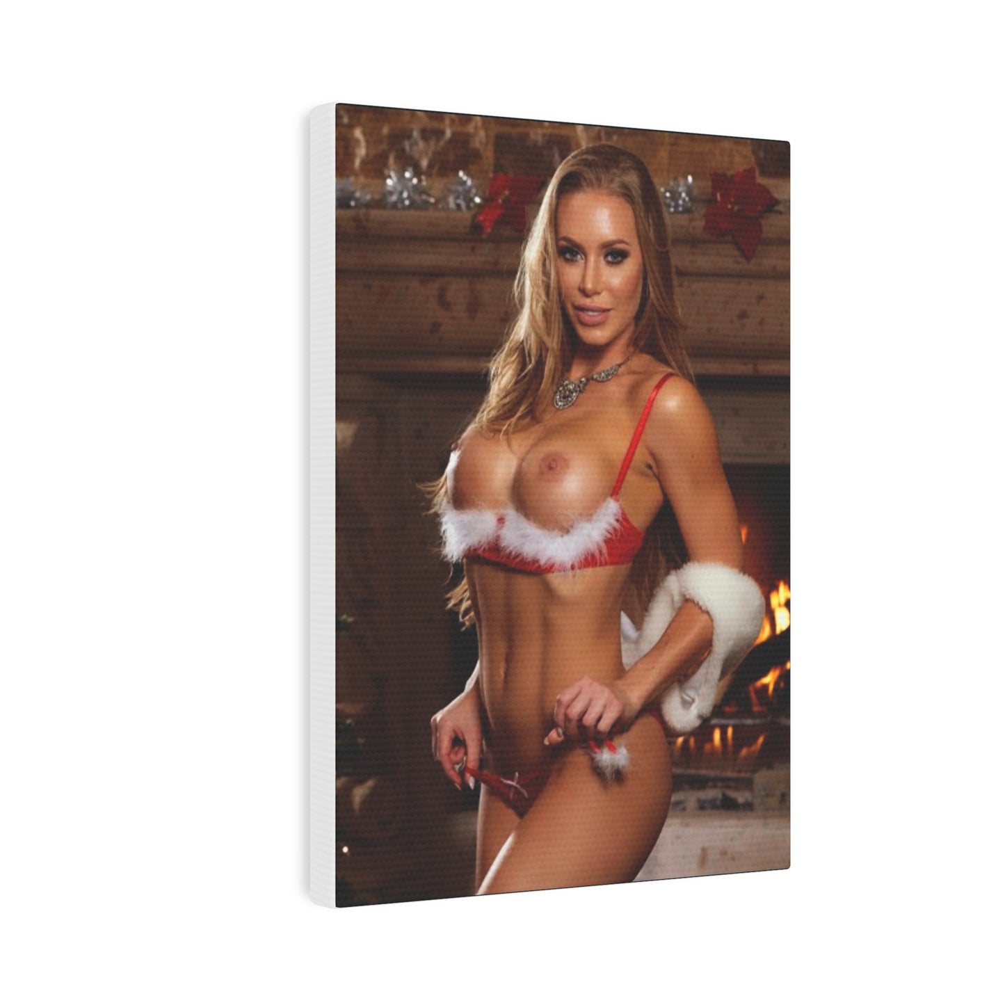 Canvas Photo Tile Pornstar Nicole Aniston Nude Christmas