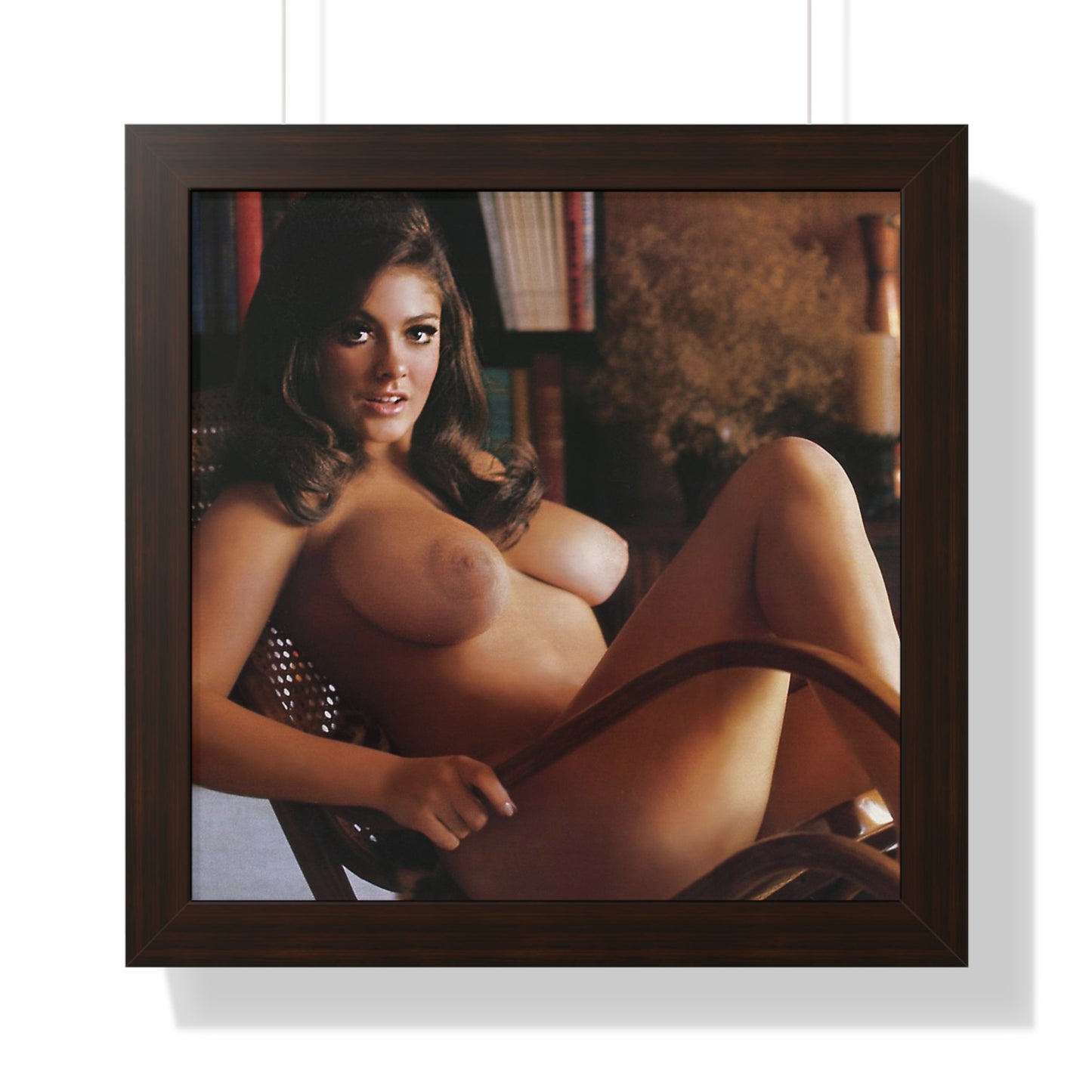 Framed Vertical Poster Playboy Playmate Cynthia Myers Nude