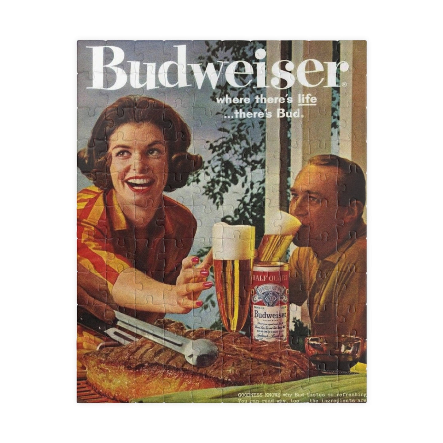 Puzzle (110, 252, 520, 1014-piece) Retro Beer Advertisement Budweiser