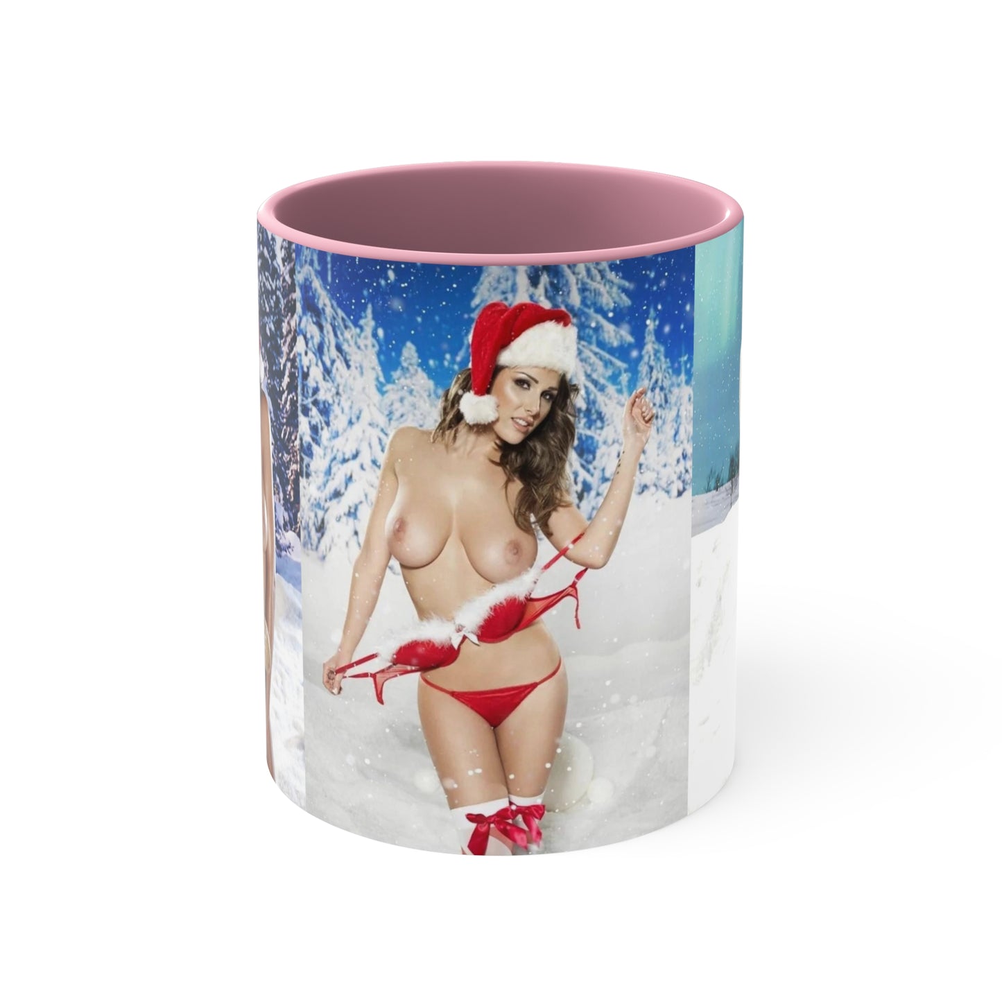 Accent Coffee Mug, 11oz Nude Christmas Pornstars