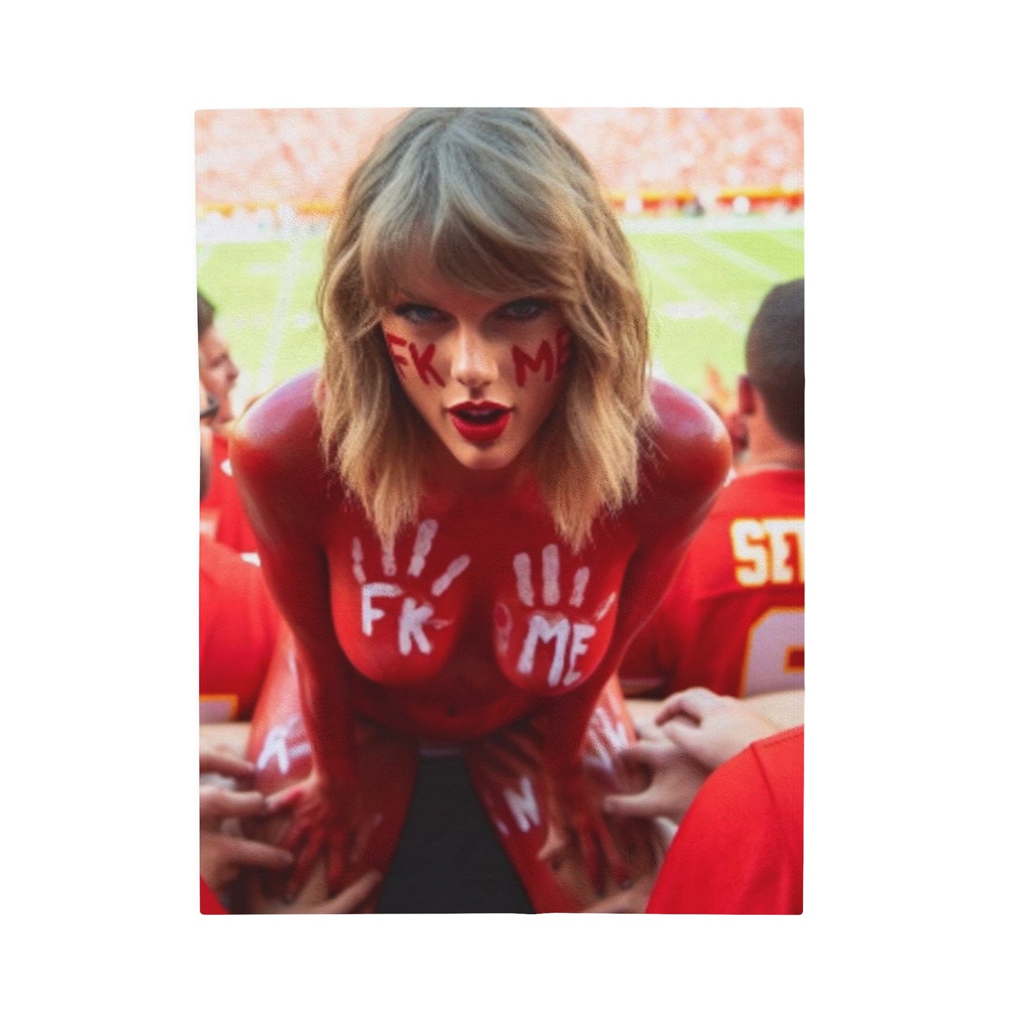 Velveteen Plush Blanket Taylor Swift AI Nudes