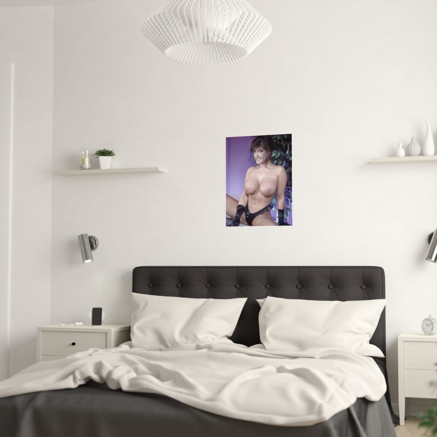 Satin Posters (210gsm) Retro Pornstar Holly Body Nude
