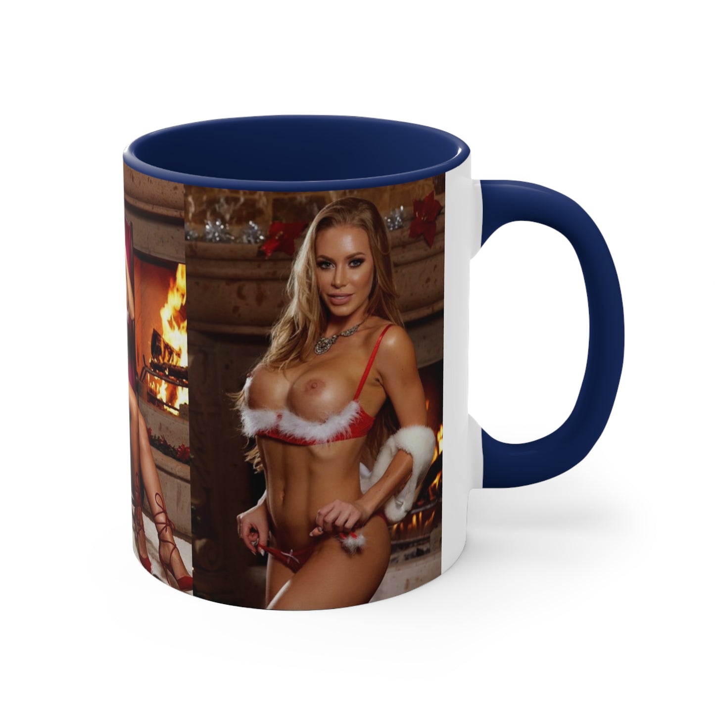 Accent Coffee Mug, 11oz Pornstar Nicole Aniston Nude Christmas