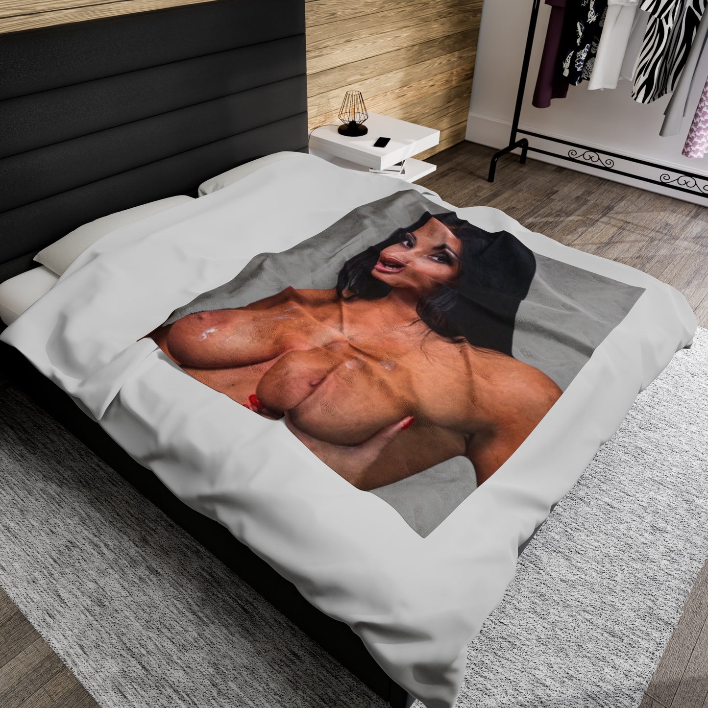 Velveteen Plush Blanket Anissa Kate Nude