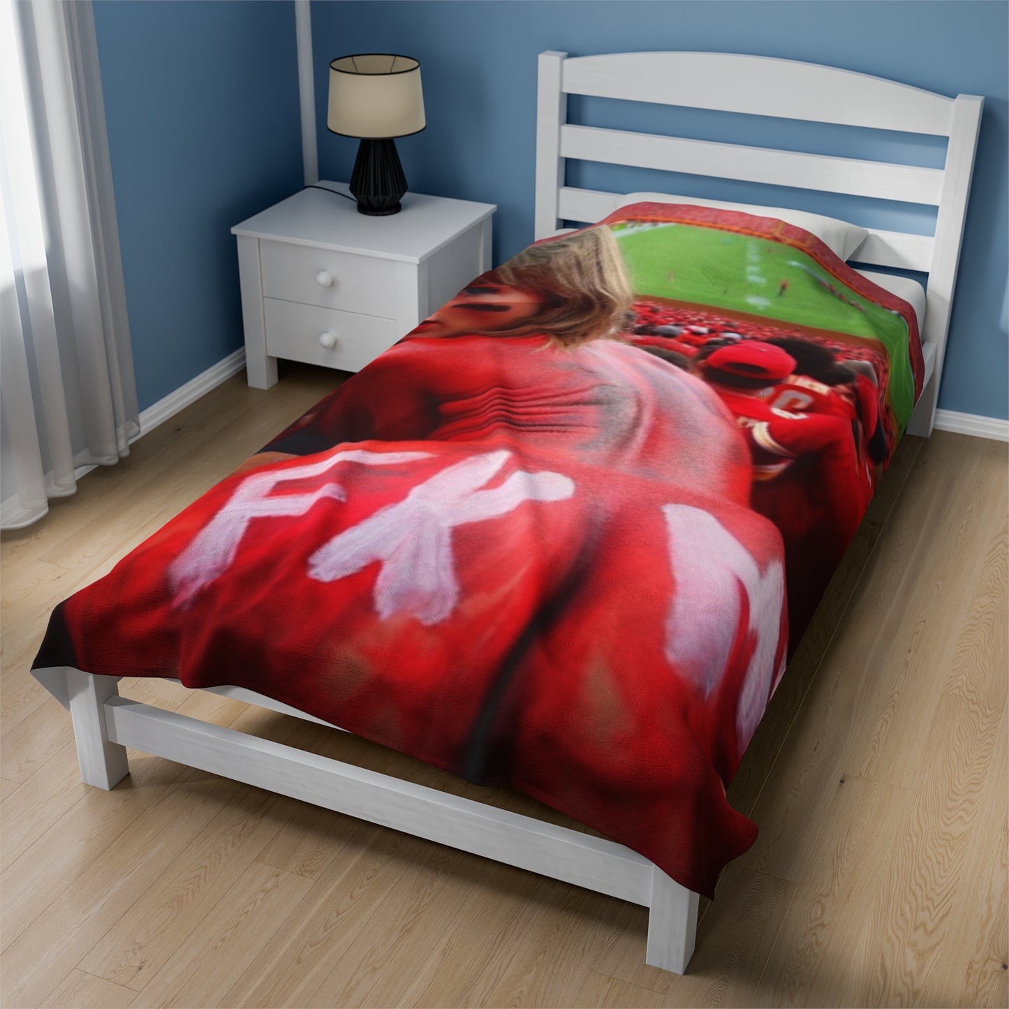 Velveteen Plush Blanket Taylor Swift AI Nudes
