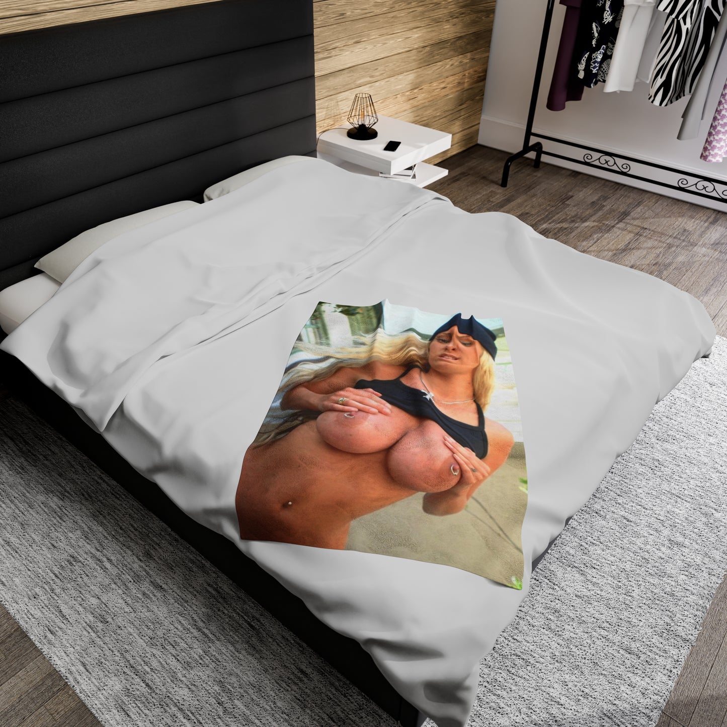 Velveteen Plush Blanket Pornstar Jenna Jameson Nude