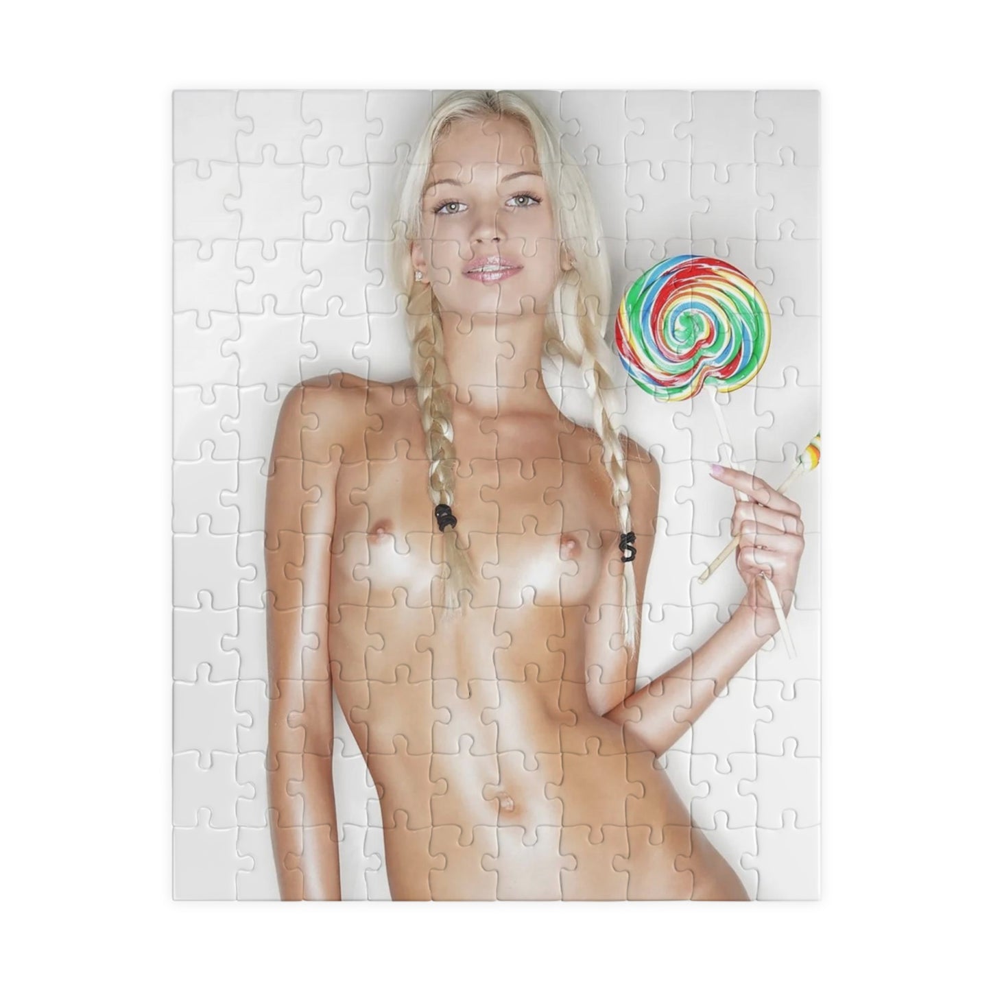 Puzzle (110, 252, 500, 1014-piece) Tight Nude Sexy Pigtails