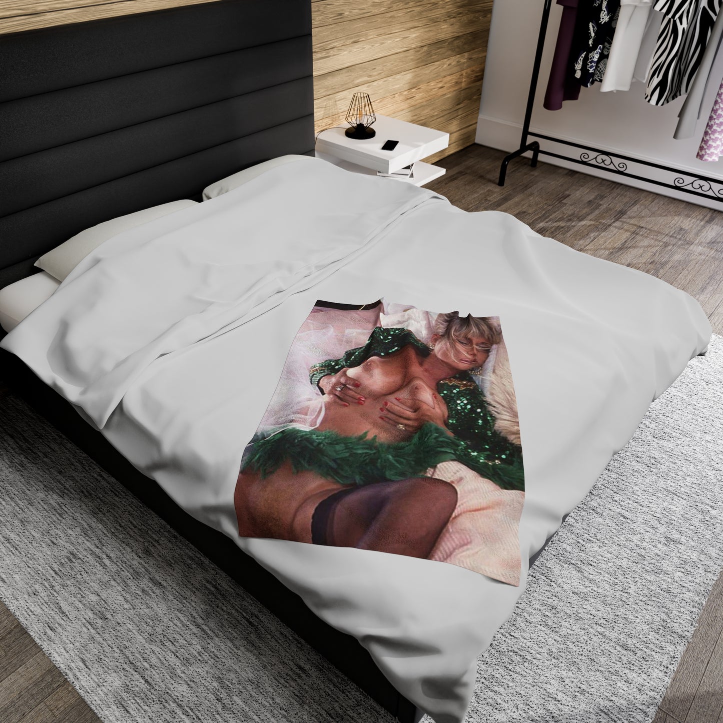 Velveteen Plush Blanket Porn Star Seka Nude