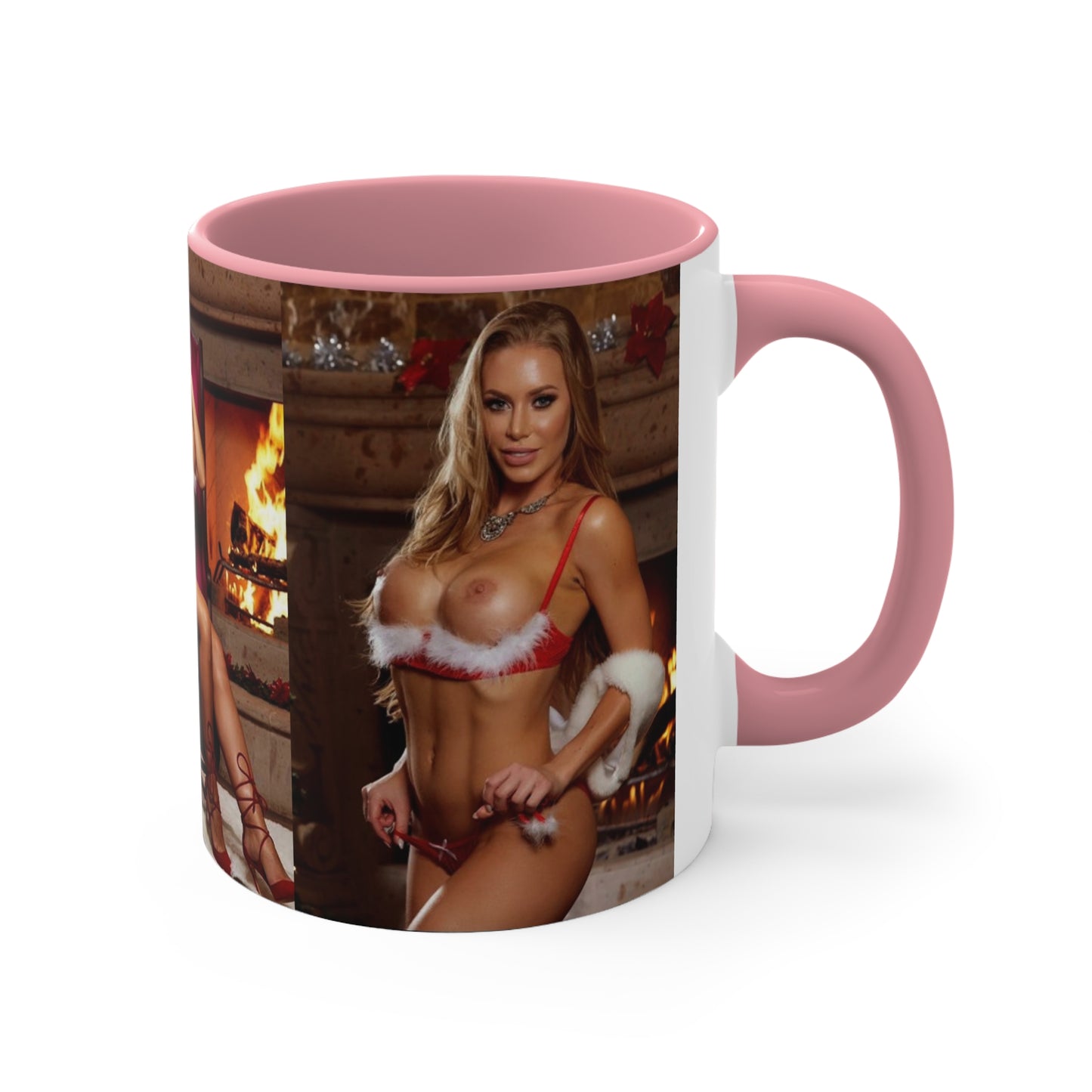 Accent Coffee Mug, 11oz Pornstar Nicole Aniston Nude Christmas