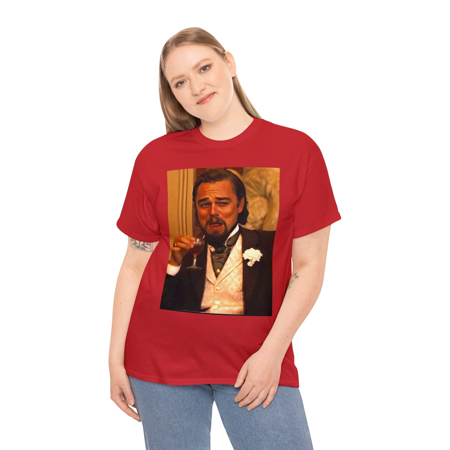 Unisex Heavy Cotton Tee Leonard DiCaprio Django Meme