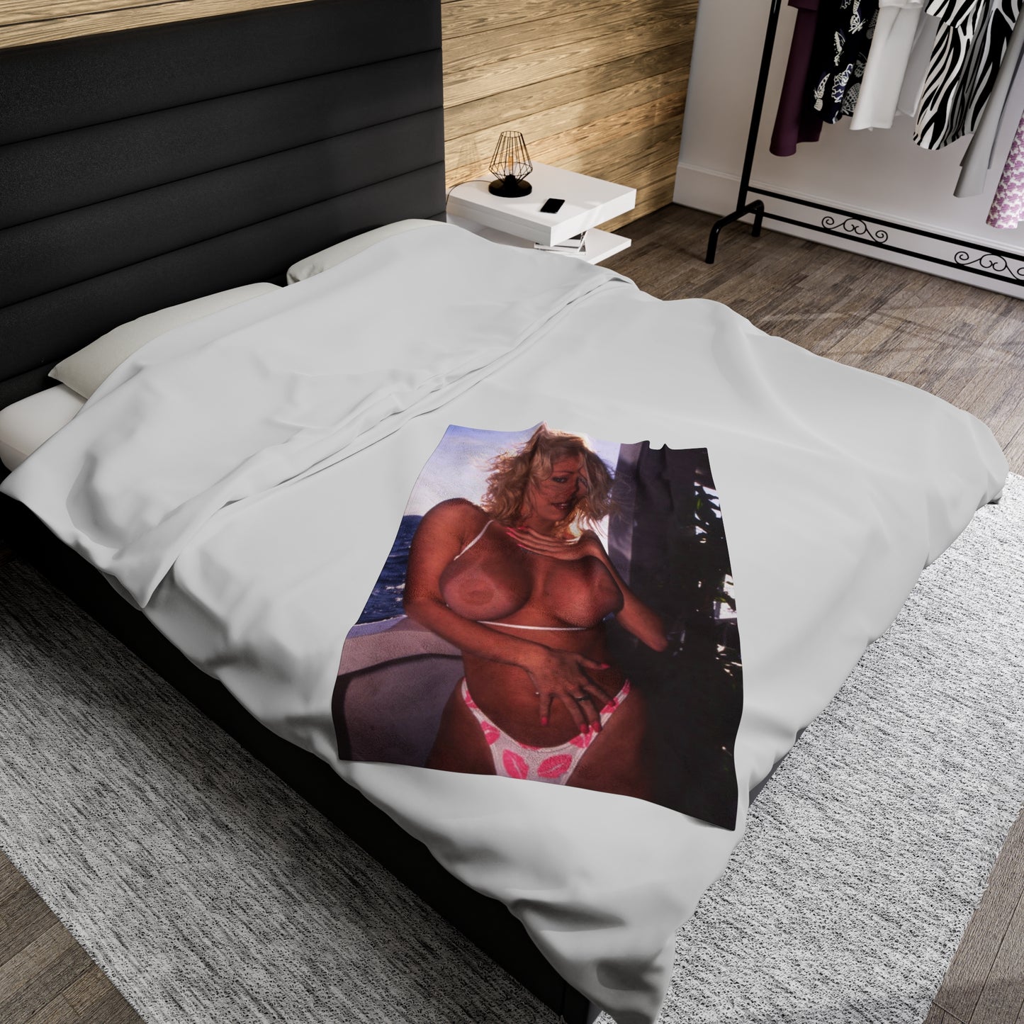 Velveteen Plush Blanket Pornstar Jenna Jameson Nude