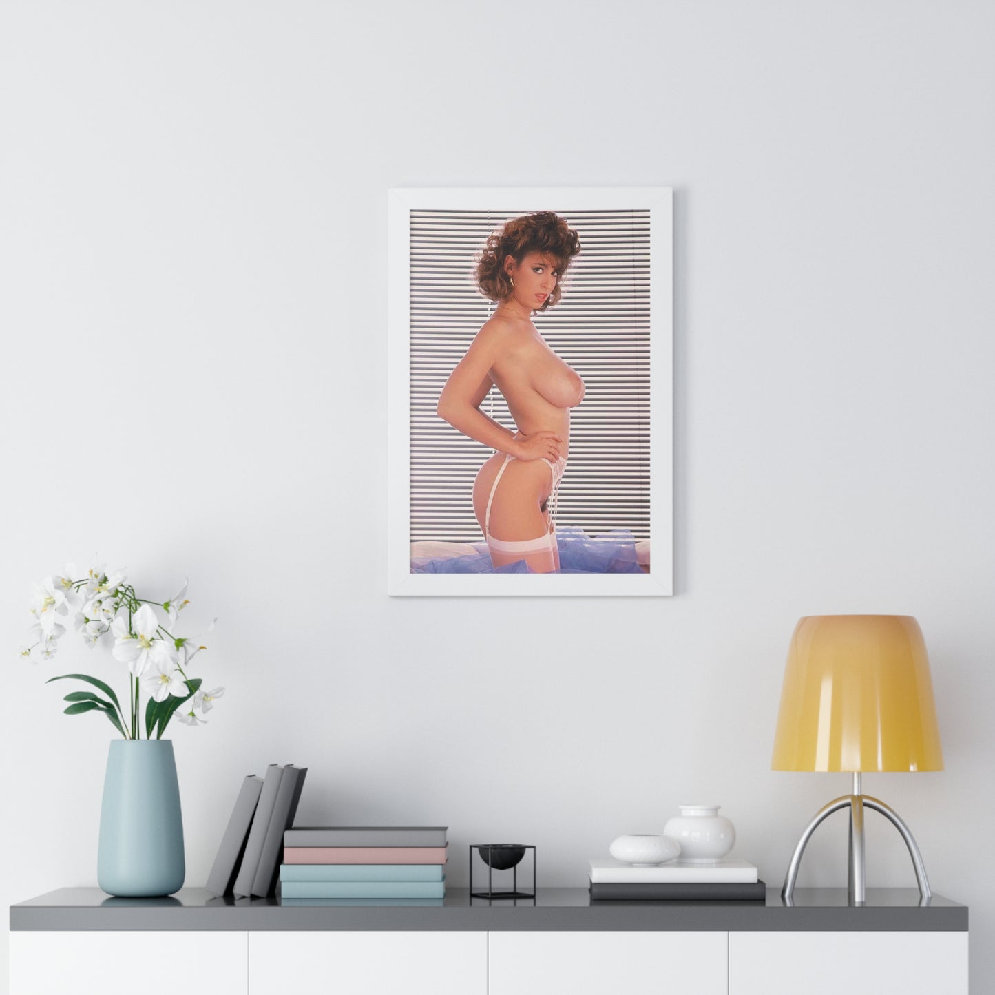 Framed Vertical Poster Porn Star Christy Canyon Nude