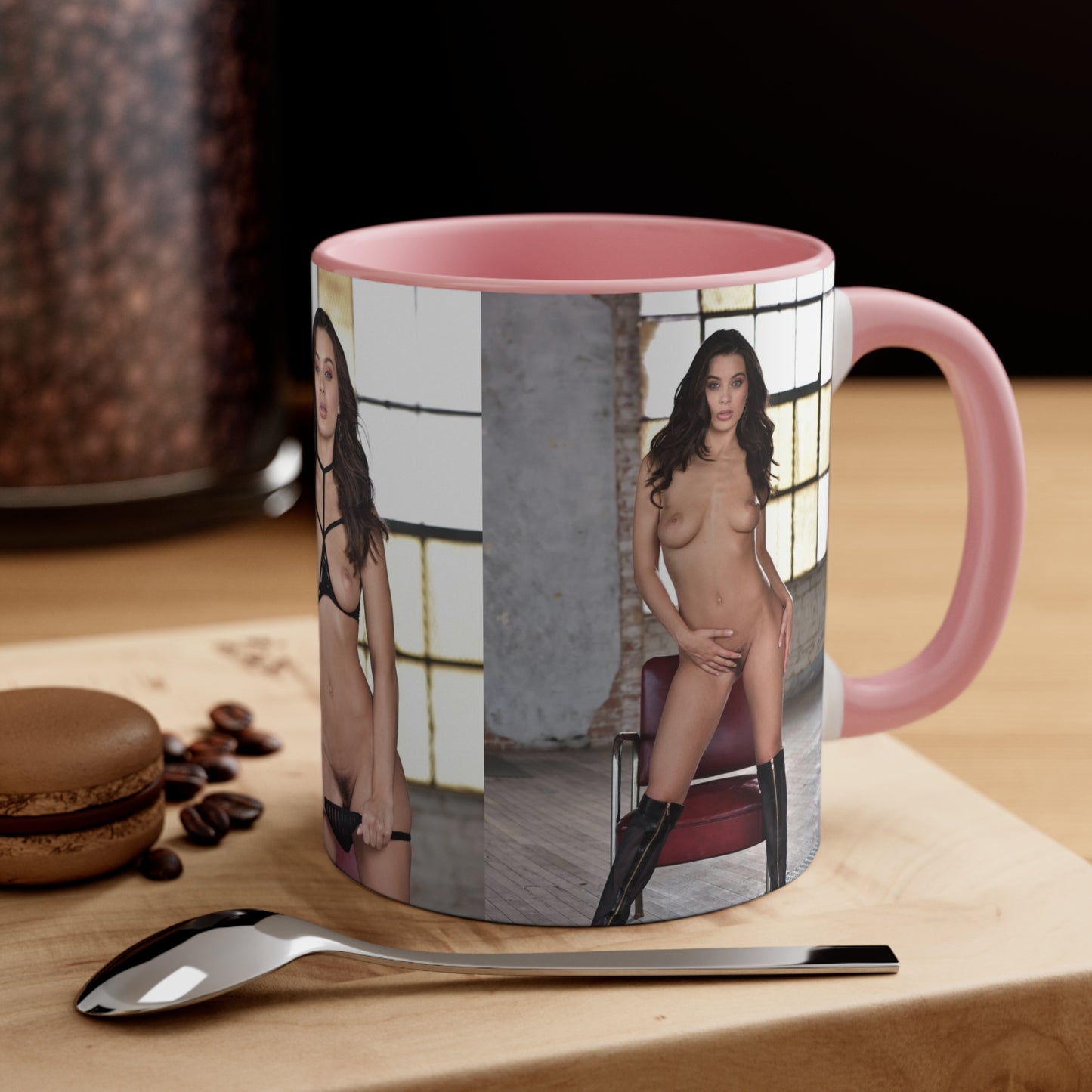 Accent Coffee Mug, 11oz Lana Rhoades Nude