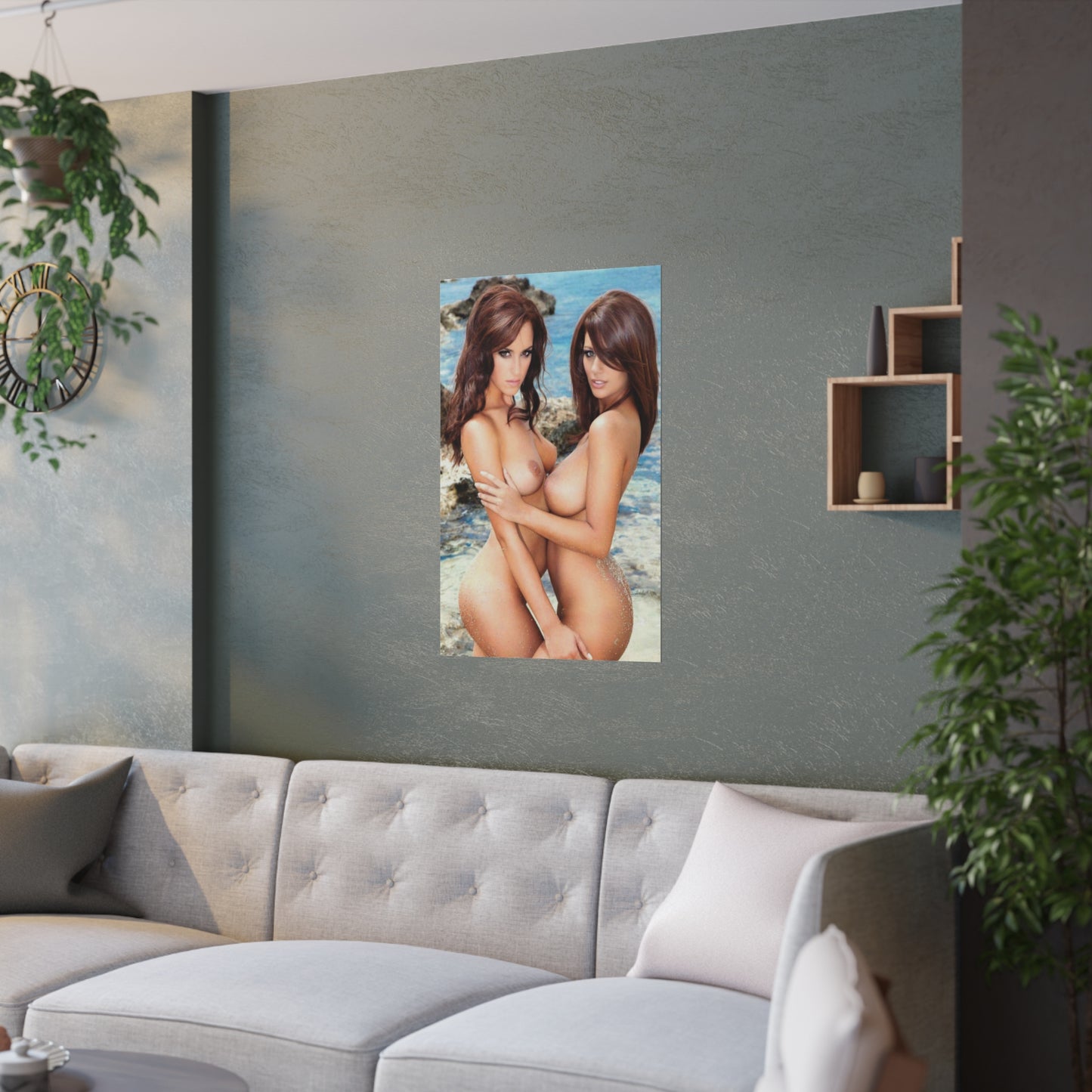 Satin Posters (210gsm) Sexy Brit Rosie Jones & Holly Peers Nude