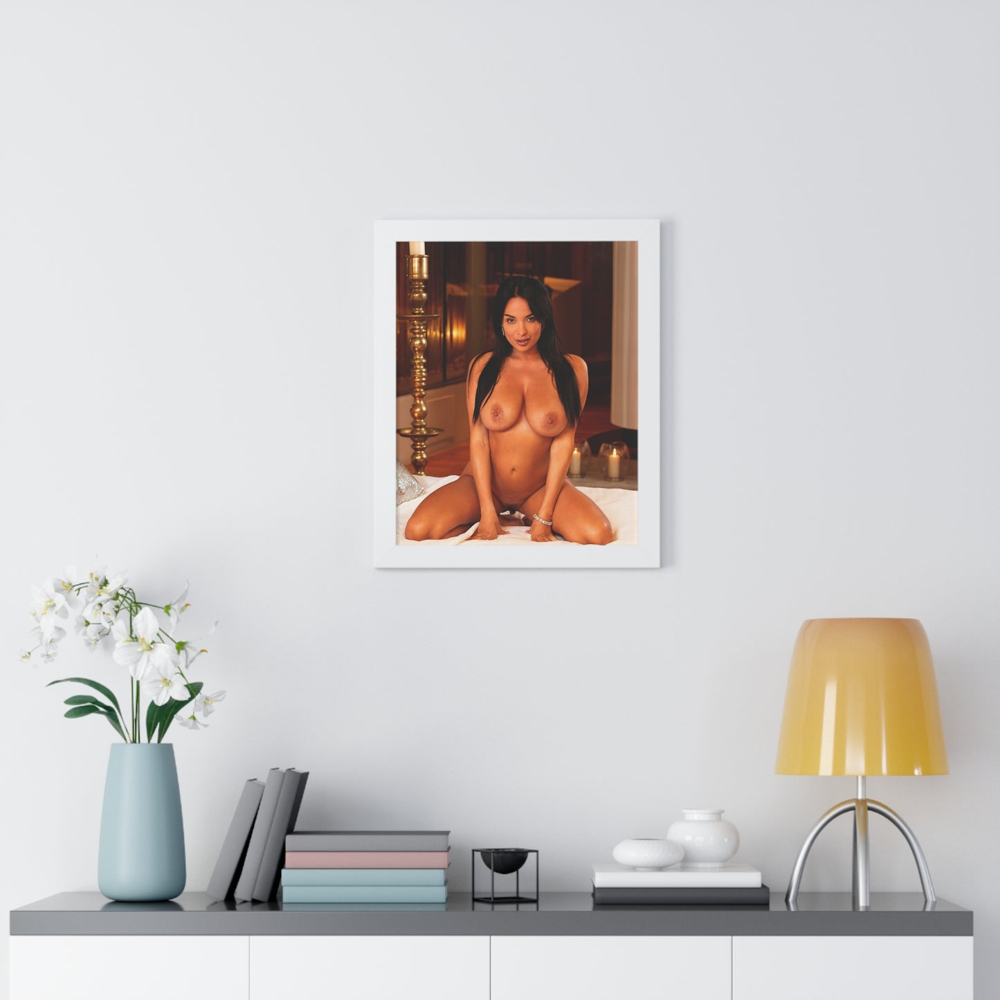 Framed Vertical Poster Pornstar Anissa Kate Nude