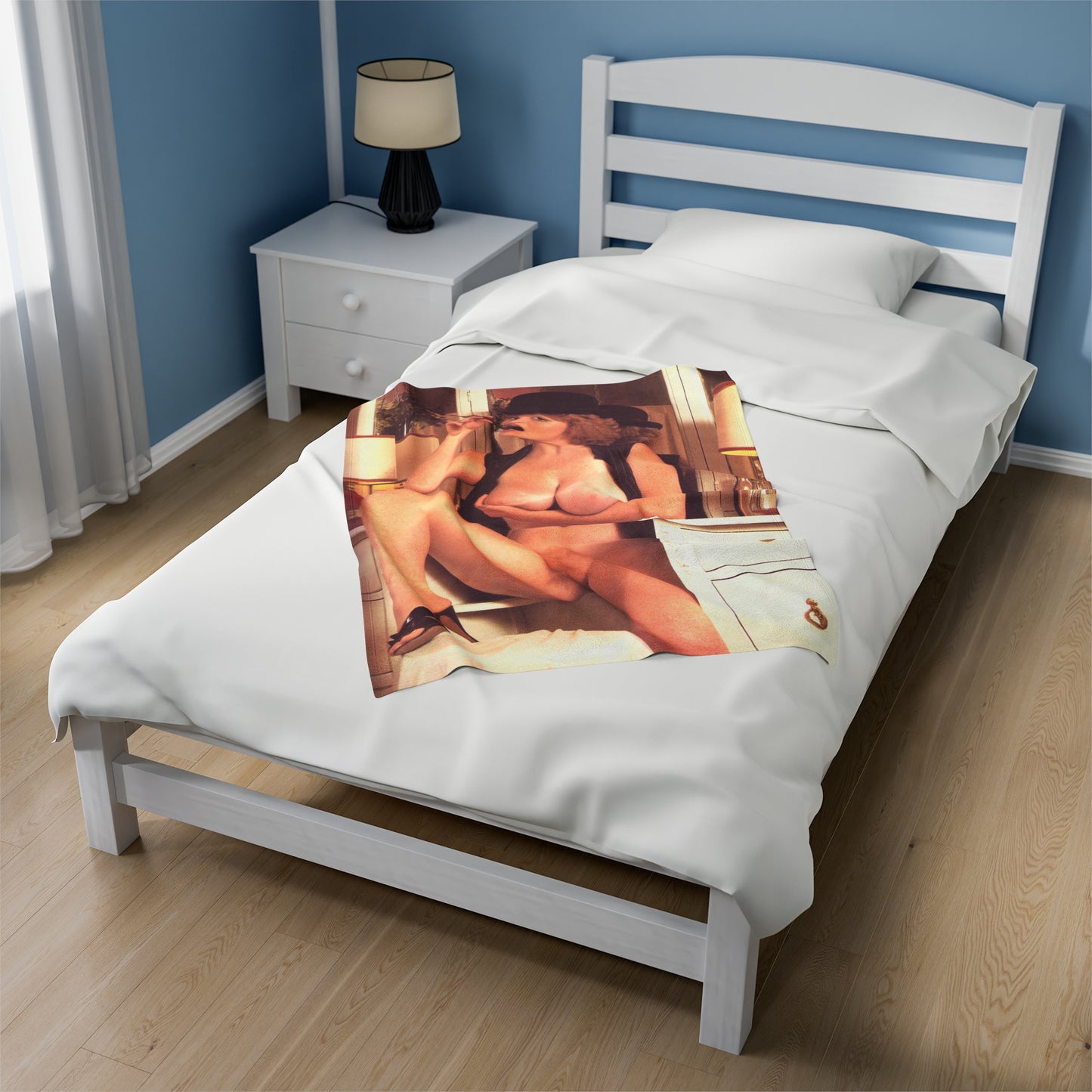 Velveteen Plush Blanket Retro Pornstar Lisa De Leeuw Nude