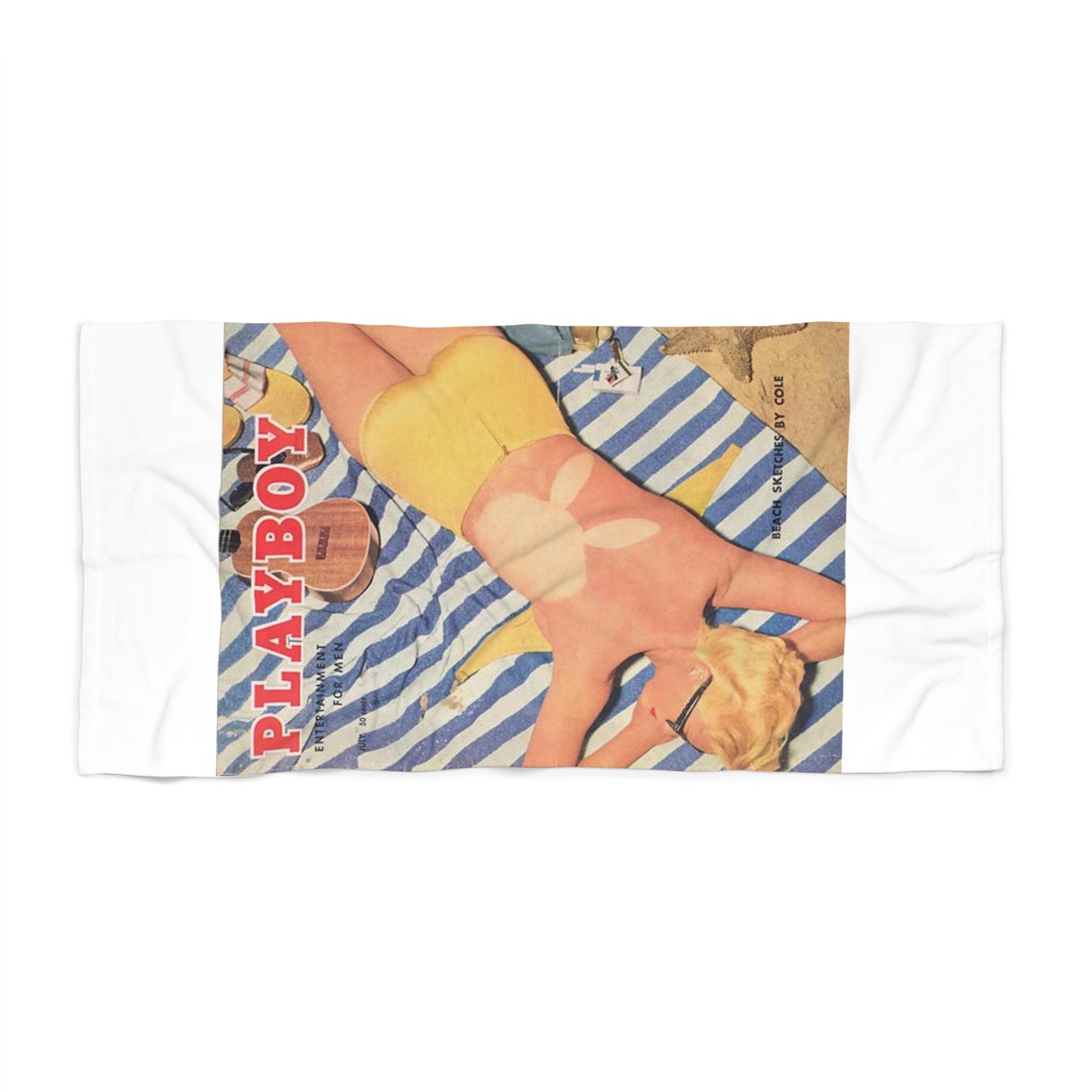 Beach Towel Playboy Cover July 1955