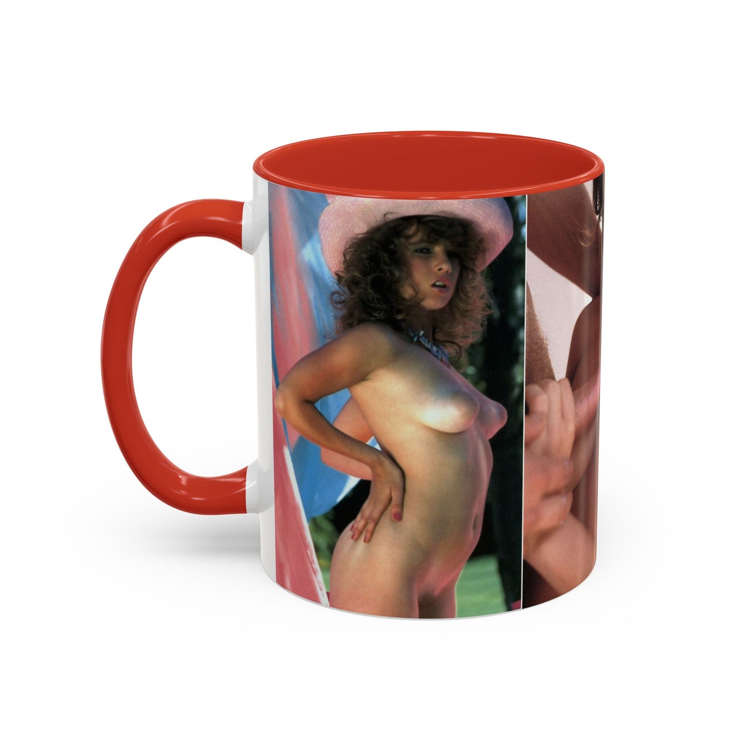 Accent Coffee Mug (11, 15oz) Traci Lords Nude Naked Fucking Retro