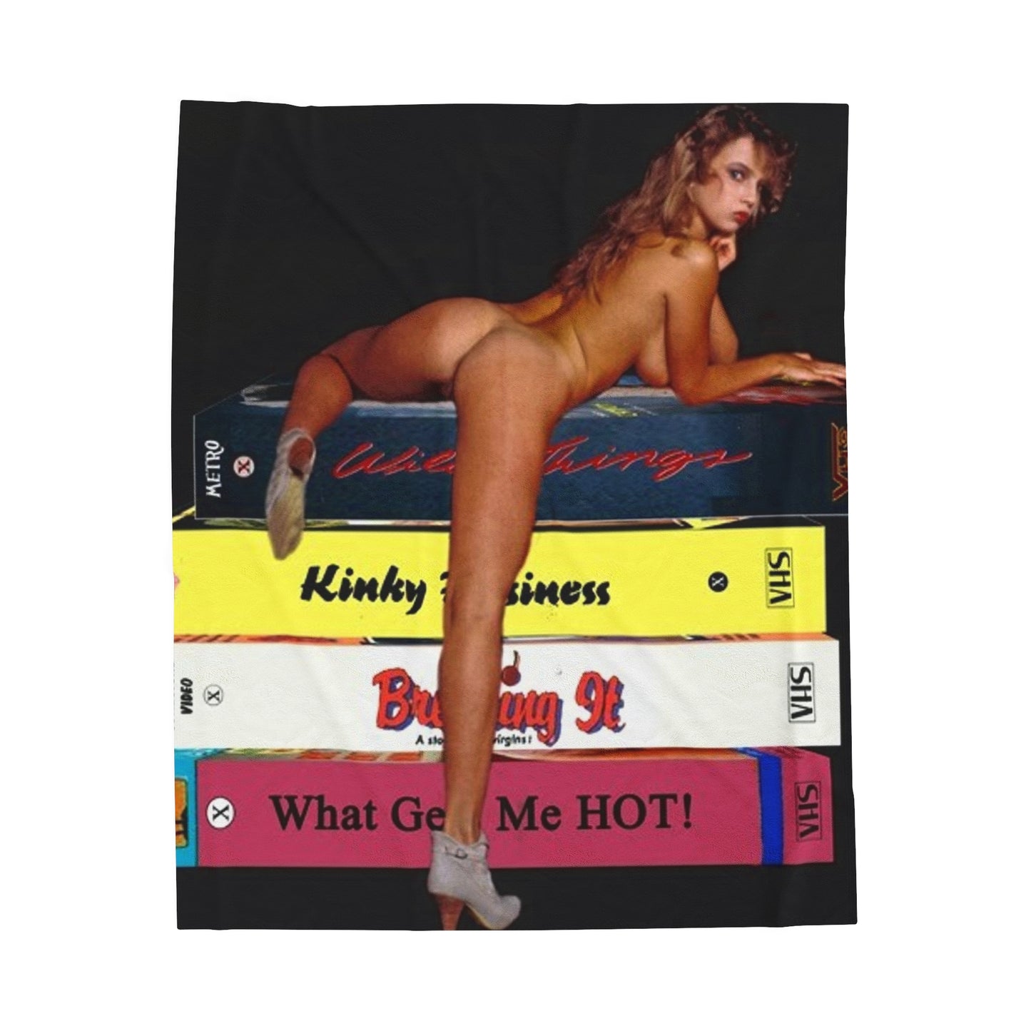 Velveteen Plush Blanket Retro Adult Star 1980s