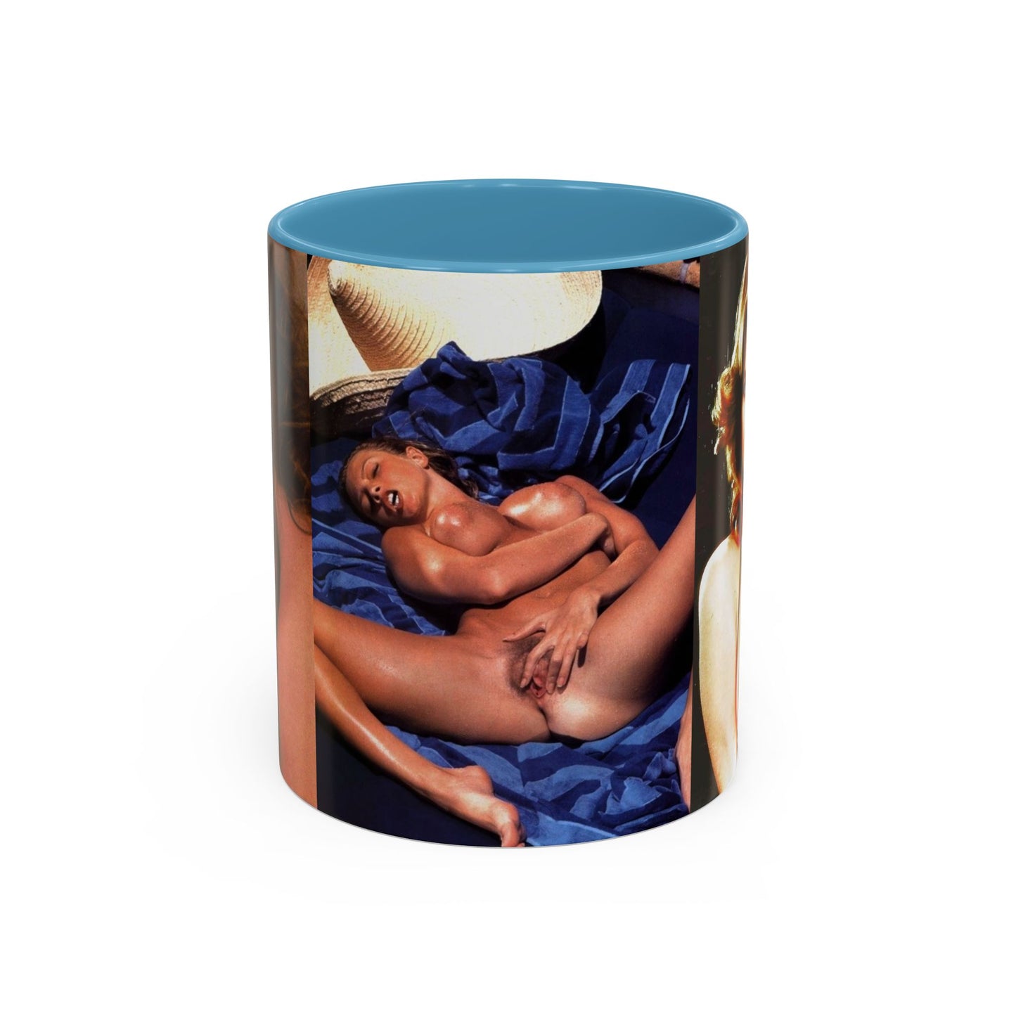 Accent Coffee Mug (11, 15oz) Retro Pornstar Traci Lords Nude