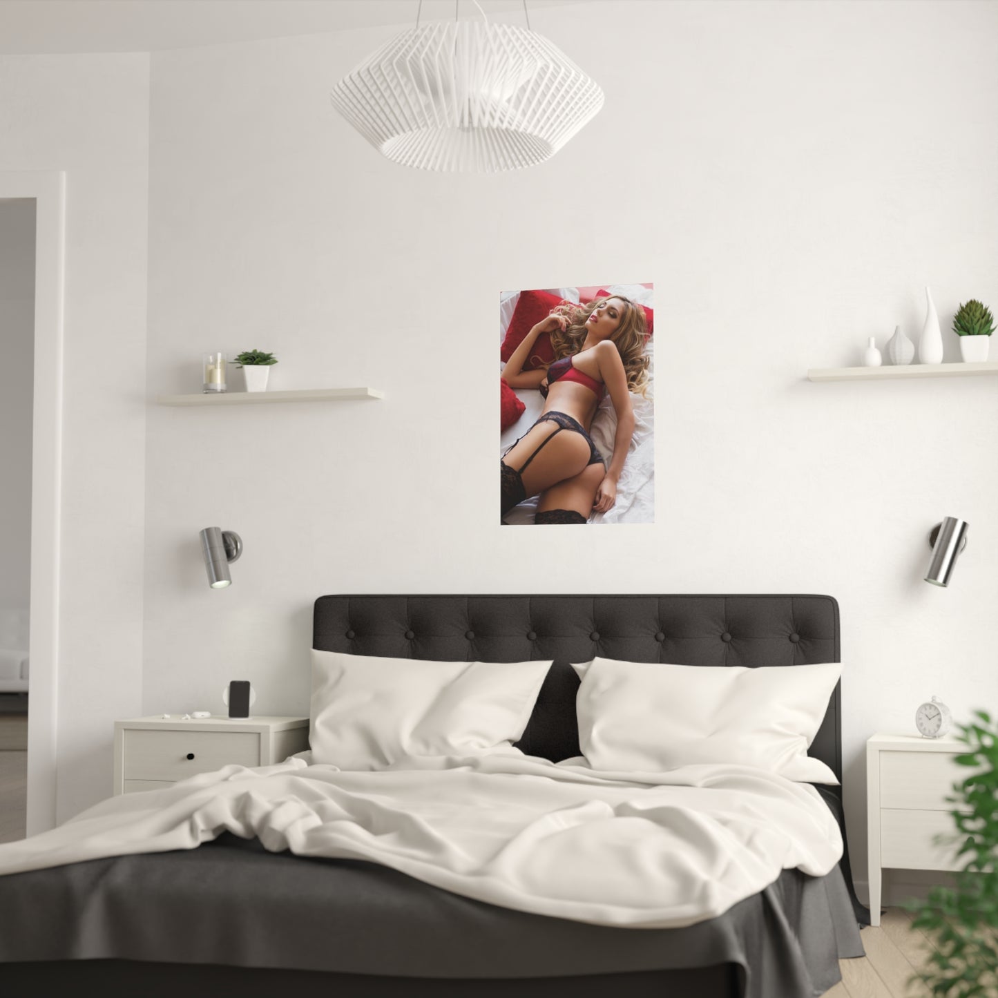 Satin Posters (210gsm) Sexy Babe Lingerie