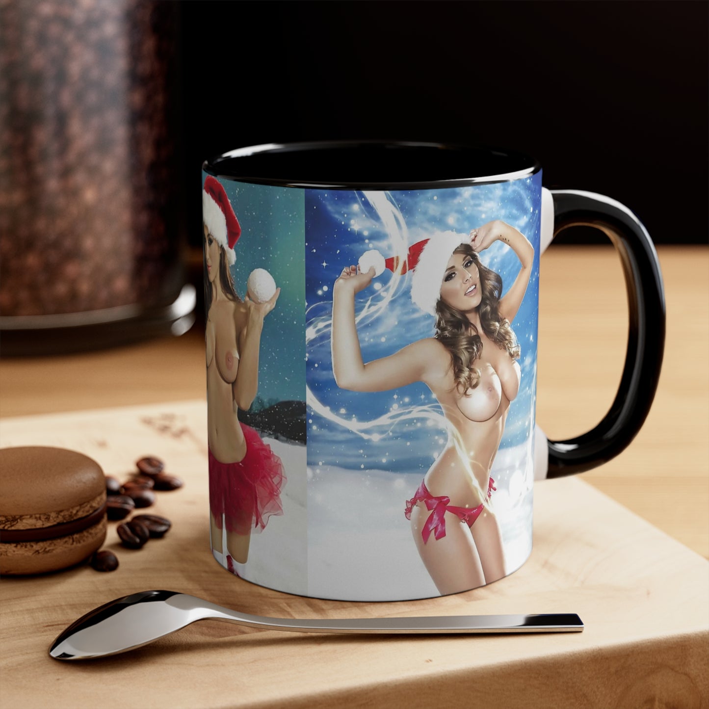 Accent Coffee Mug, 11oz Nude Christmas Pornstars