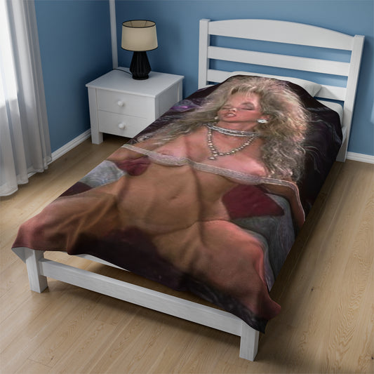 Velveteen Plush Blanket Porn Star Victoria Paris Nude