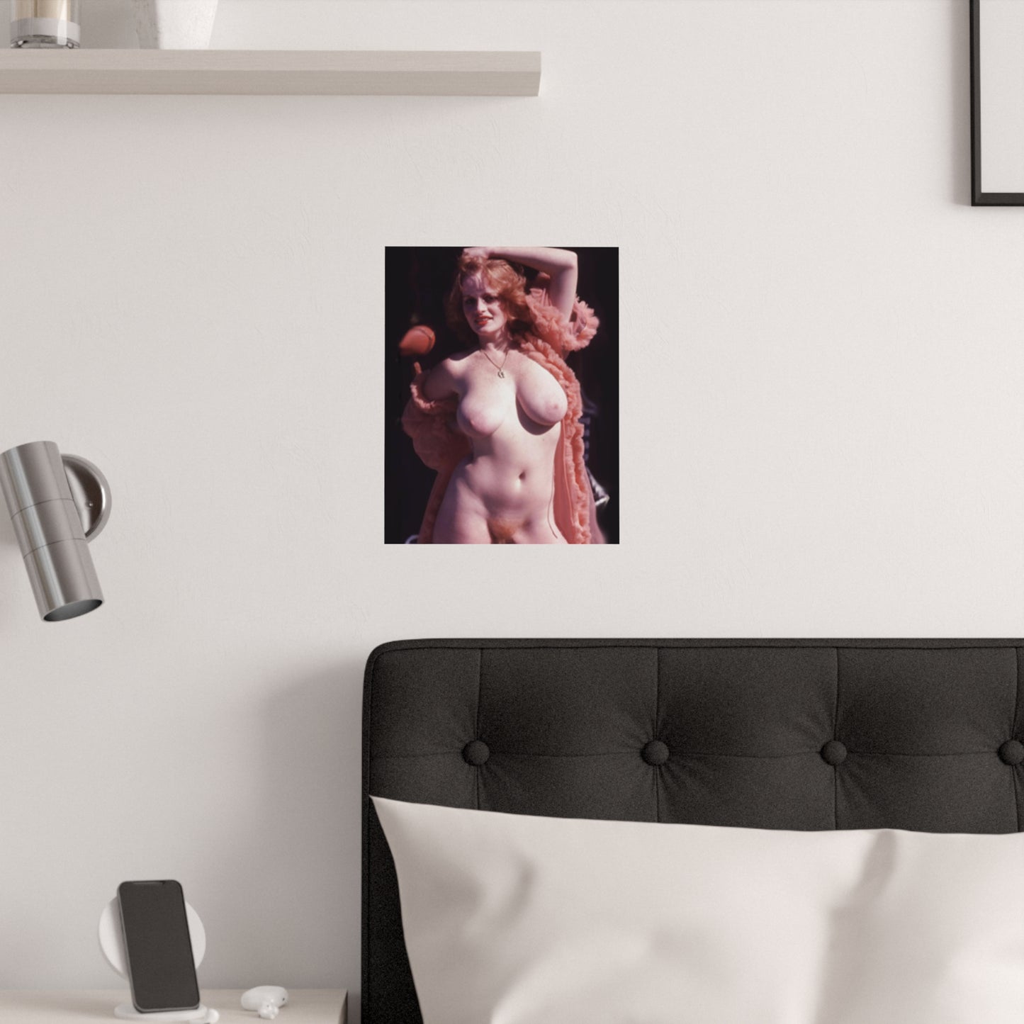 Satin Posters (210gsm) Retro Porn Star Lisa De Leeuw Nude