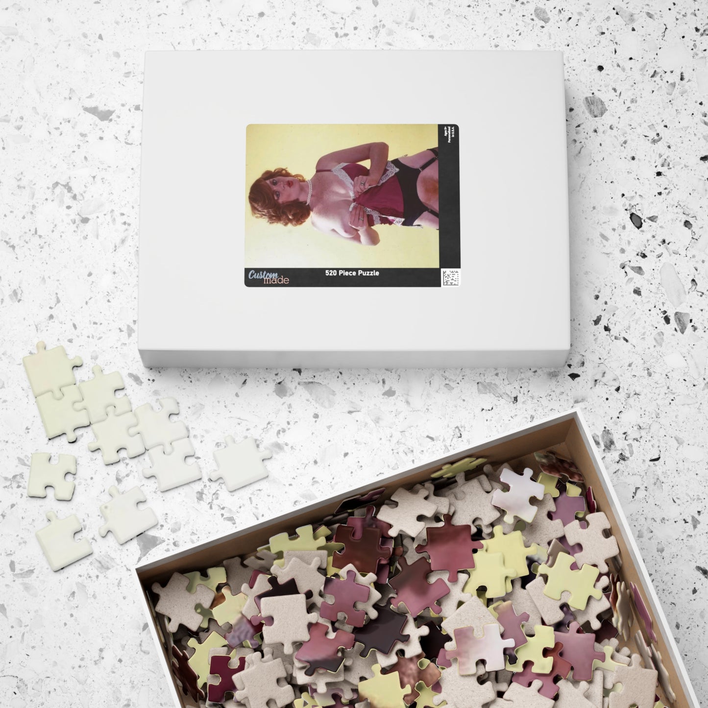 Puzzle (110, 252, 520, 1014-piece) Retro Pornstar Lisa De Leeuw Nude