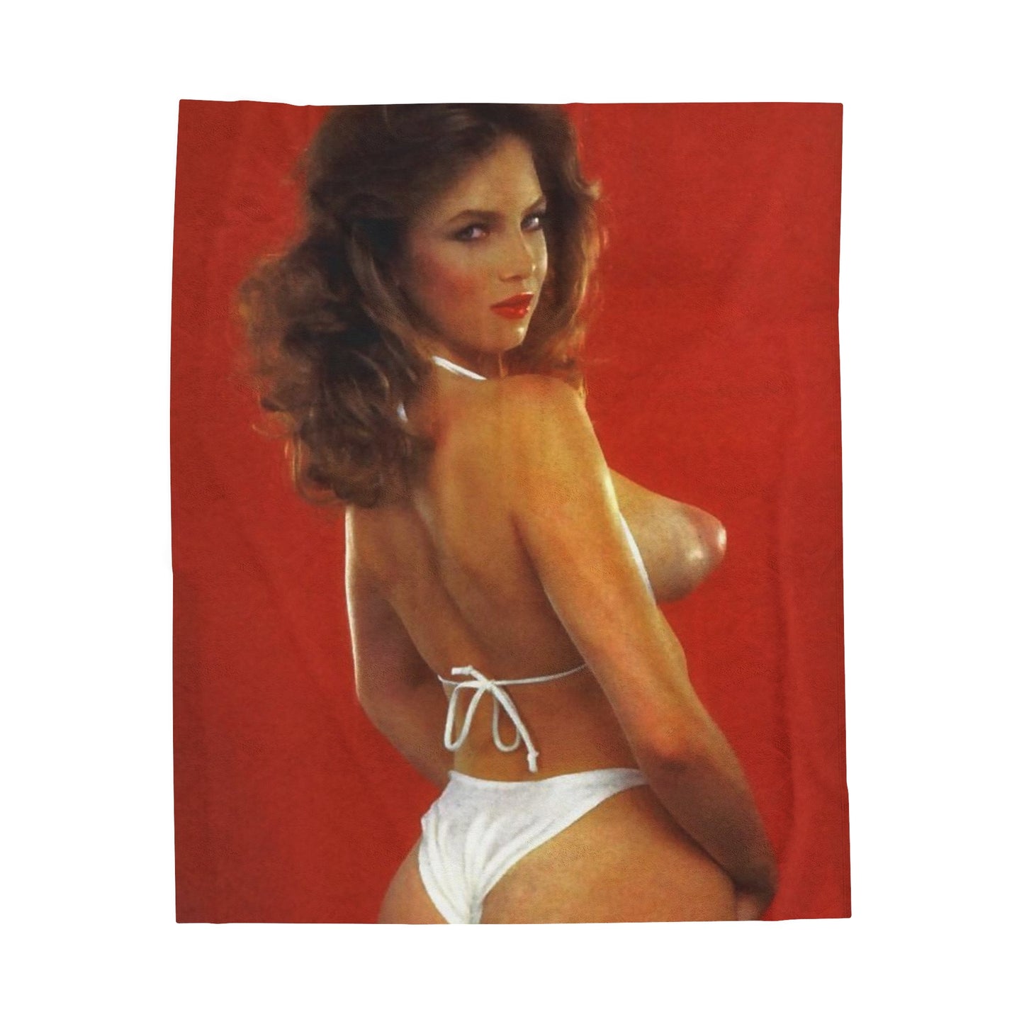 Velveteen Plush Blanket Retro Adult Star 1980s
