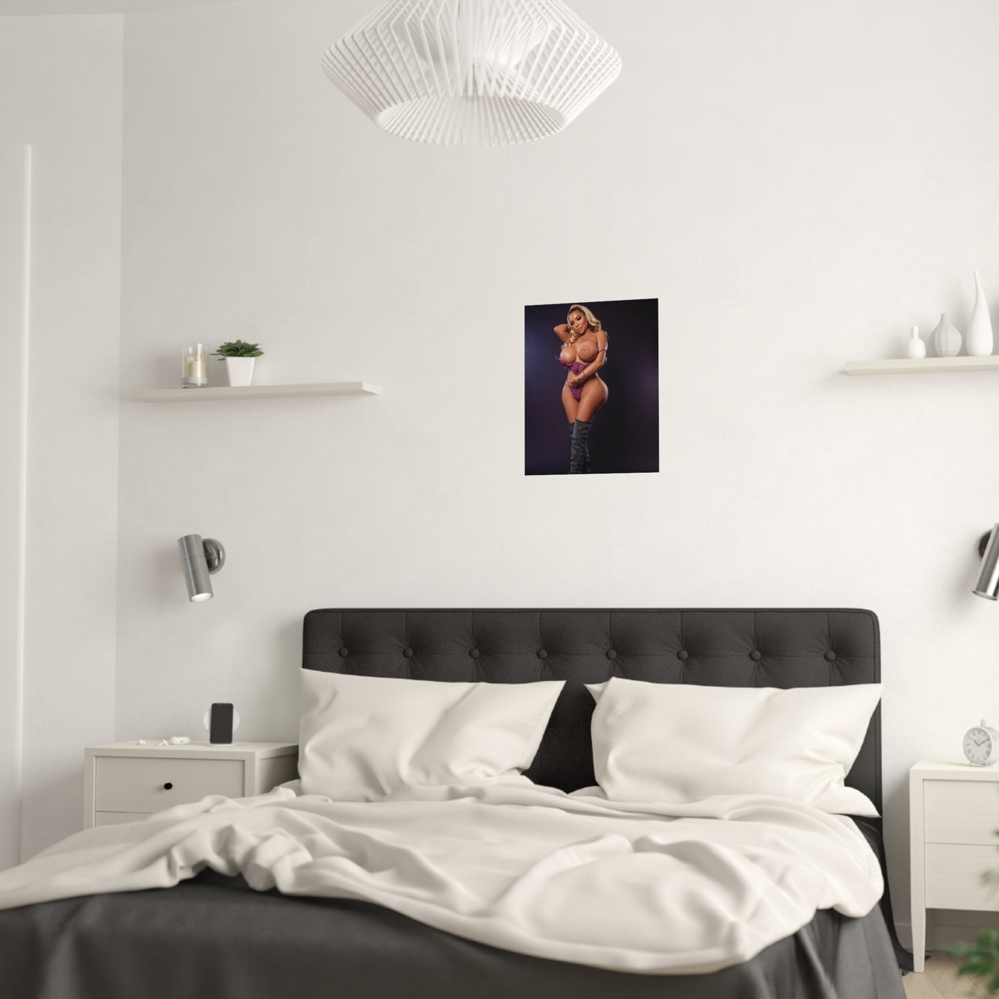 Satin Posters (210gsm) Busty Stephanie Palomares Nude