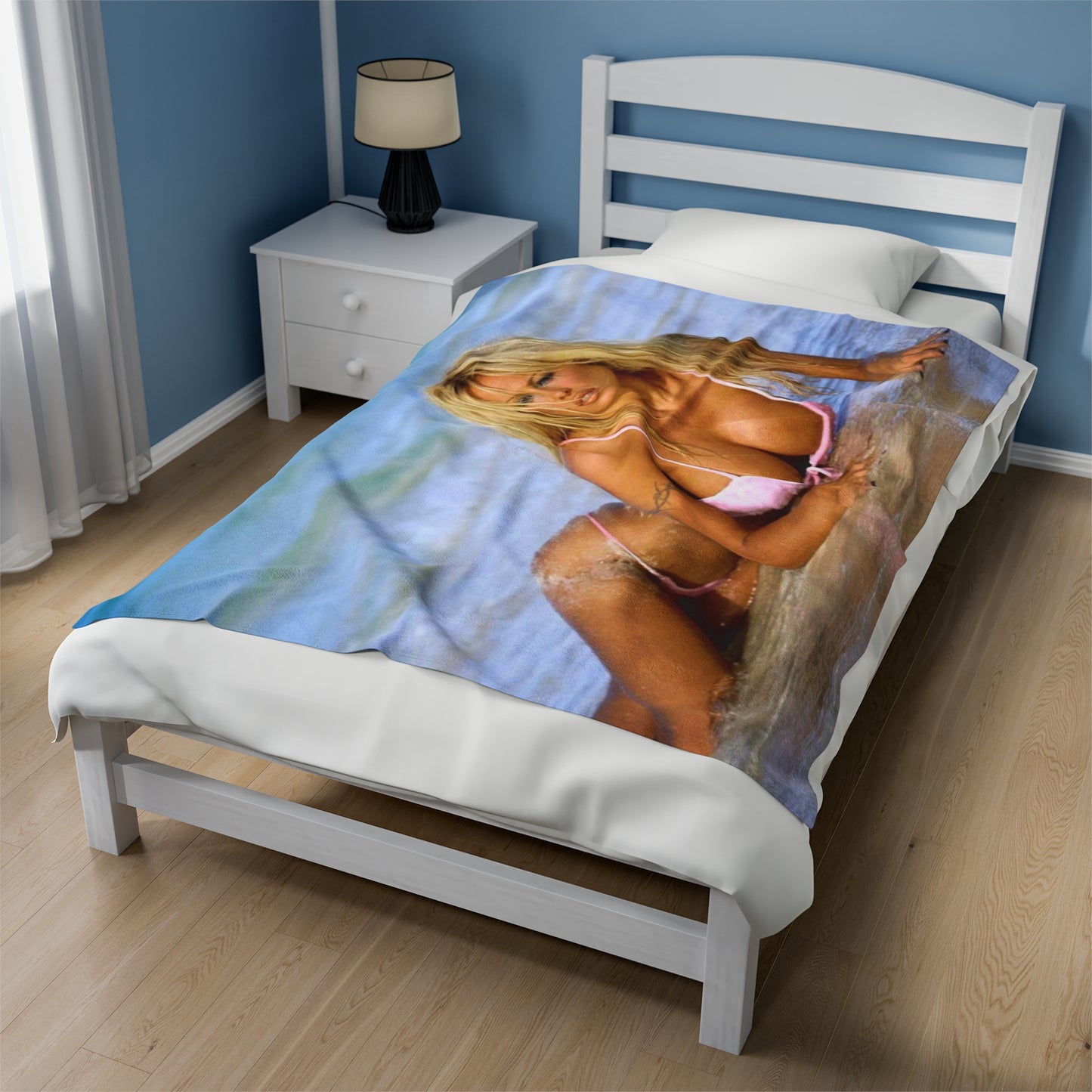 Velveteen Plush Blanket Pamela Anderson