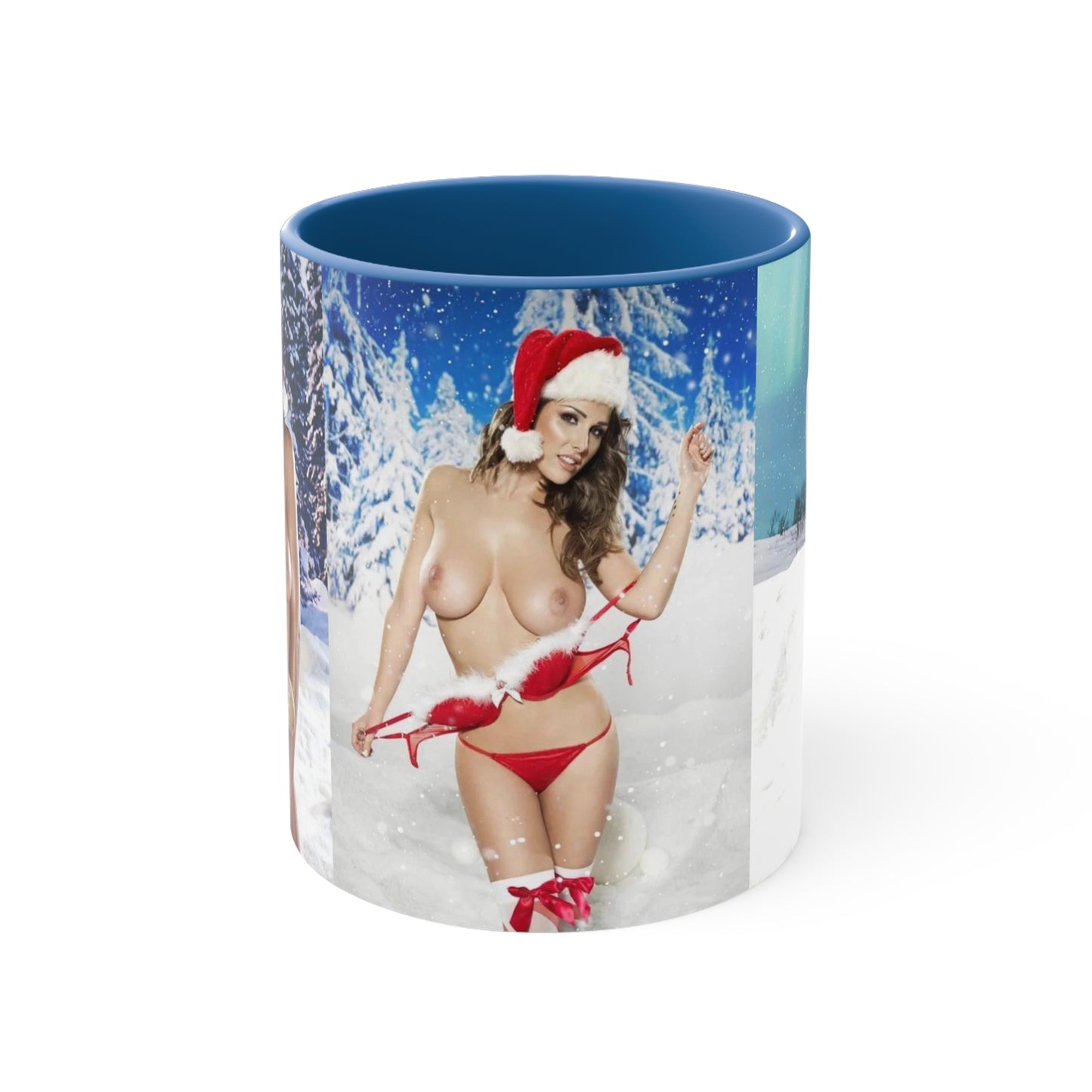 Accent Coffee Mug, 11oz Nude Christmas Pornstars