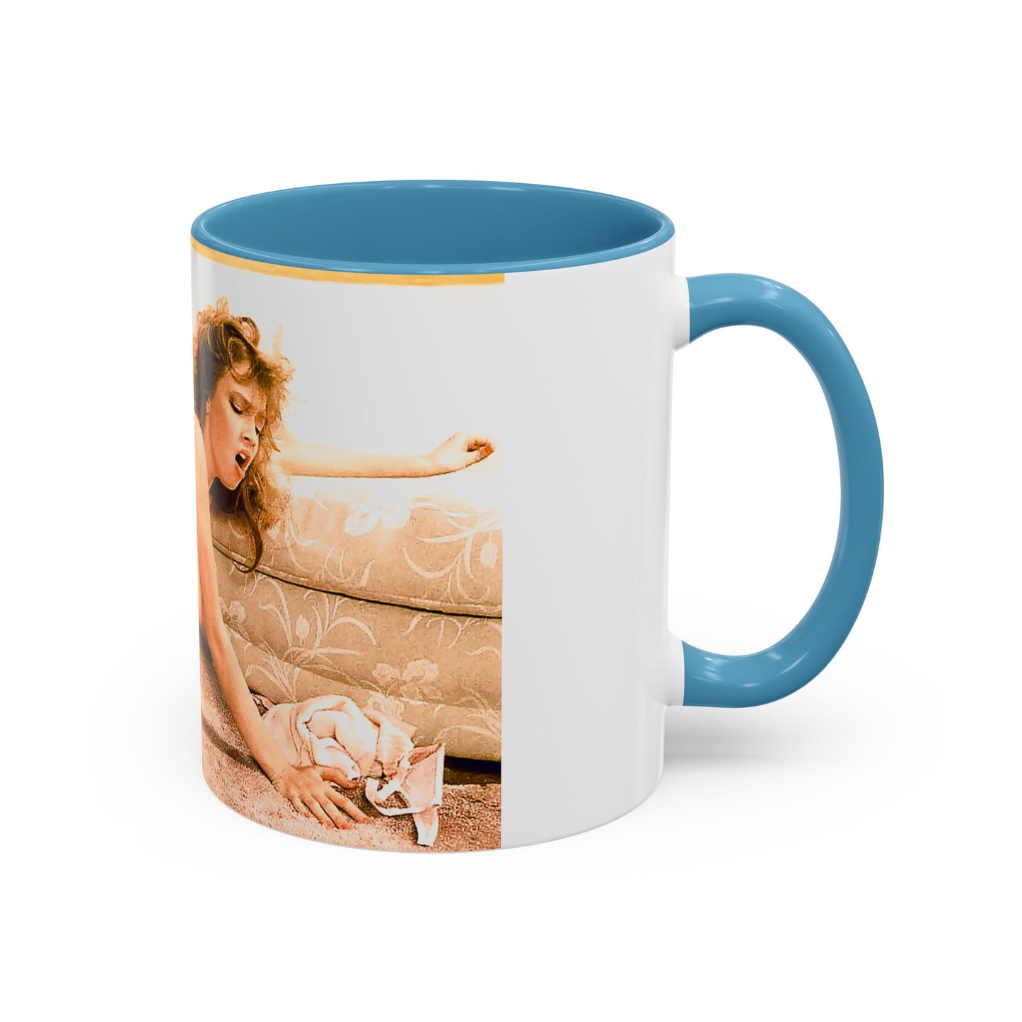 Accent Coffee Mug (11, 15oz) Traci Lords Nude Naked Fucking Retro